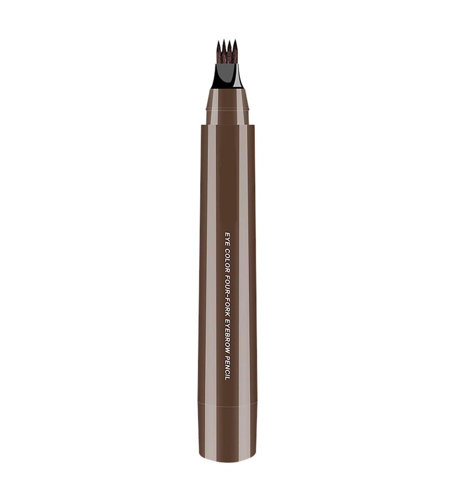 Eyebrow Pencil Eyebrow Makeup Eye Brow Pencils for Women with 4 Fork Tip Like Natural Brows Eyebrow Pen Eye Brow Pencils (Brown) - Buy Online on GoSupps.com