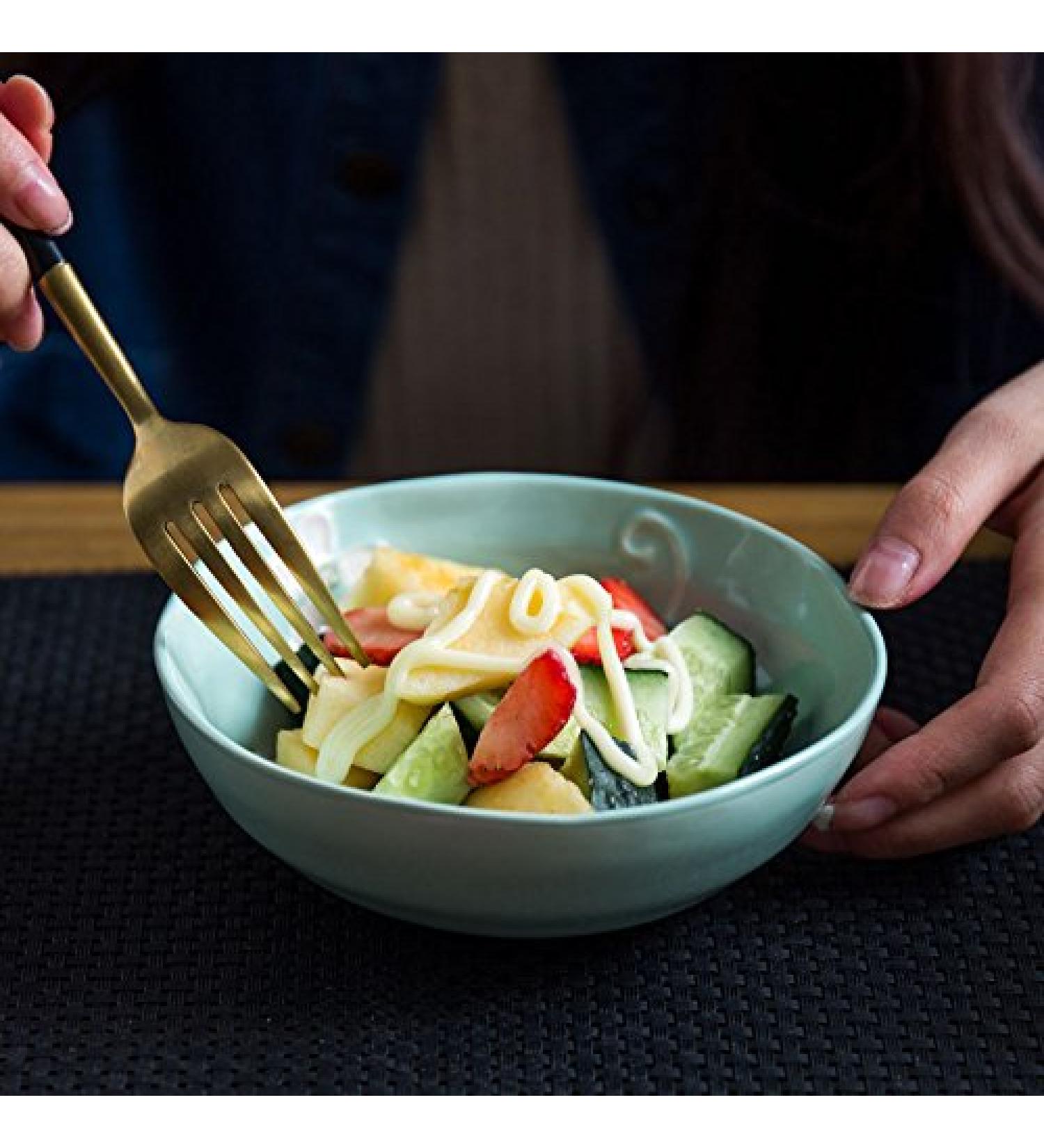 Stylish and Simple Crockery Law sea Bowl Rice Bowl Small Bowl of Rice Yellow C - Buy Online on GoSupps.com