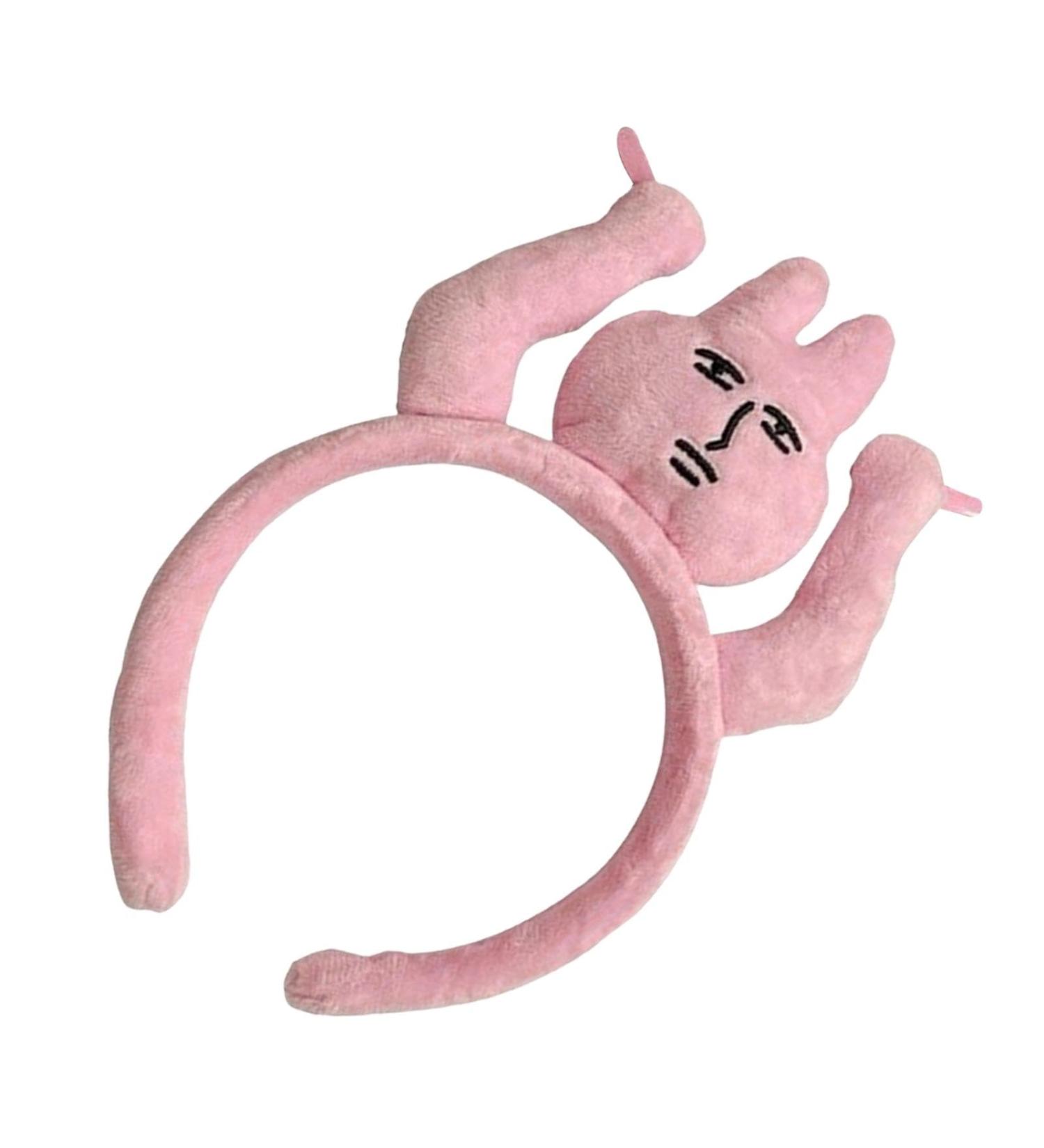 Funny Plush Headbands Bunny Hairband Grab Bangs Headdress | Rabbit Hair Clip Funny Rabbit Stuffed Animal Toy Hair For Boys Girls Halloween Accessories - Buy Online on GoSupps.com
