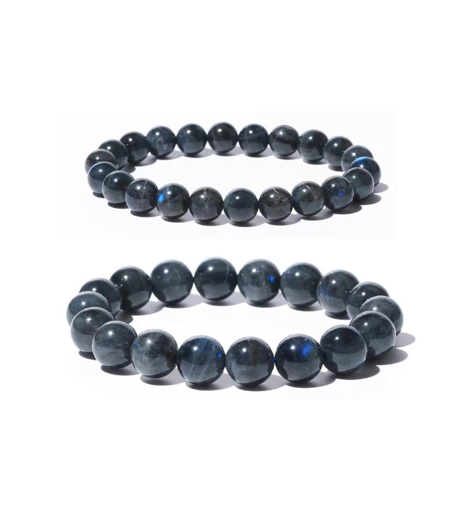Feng Shui Labradorite Bracelet Set for Men | Root Chakra Gemstone Jewelry | Luck, Wealth, Stress Relief - Buy Online on GoSupps.com