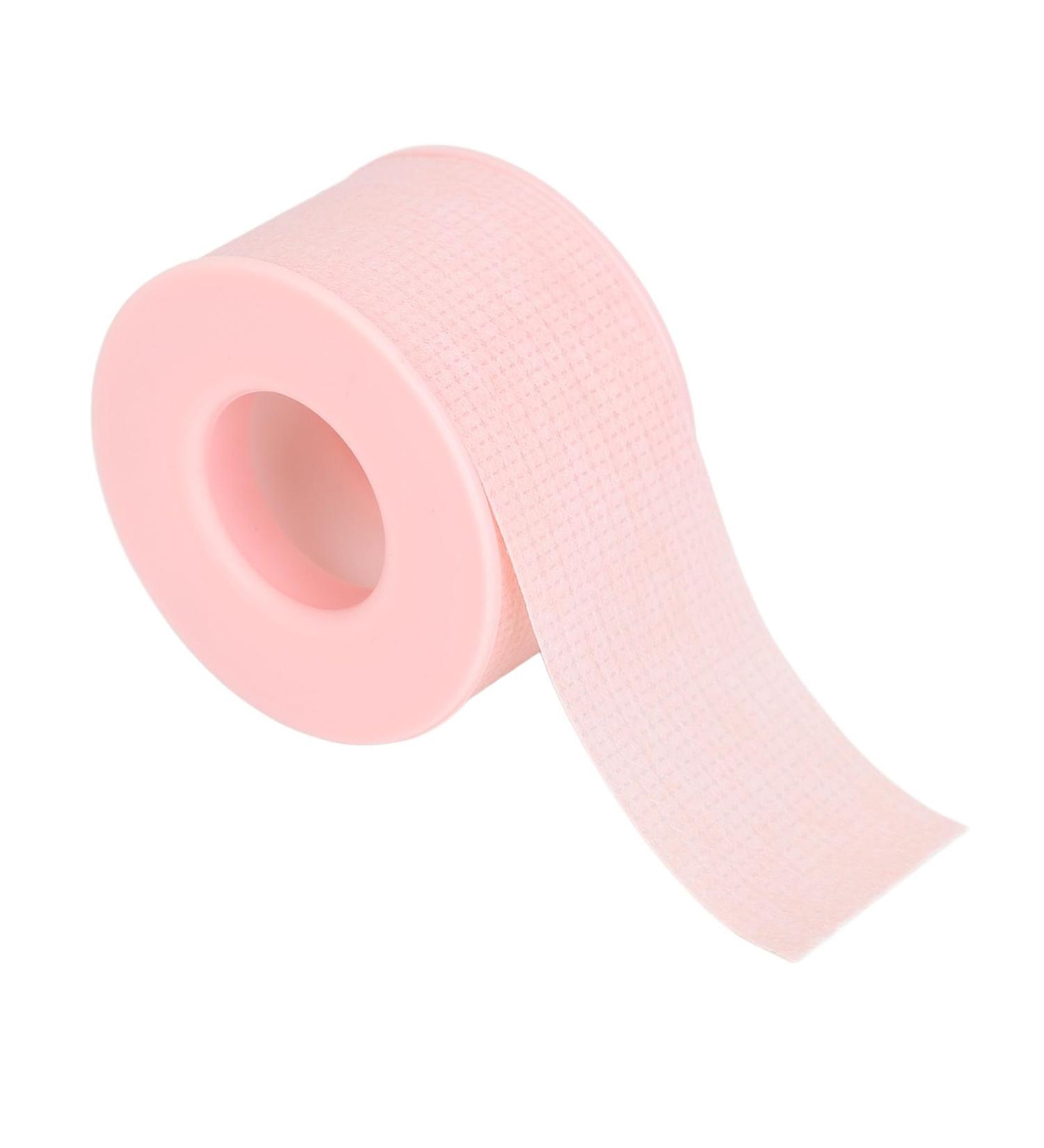 Eyelash Tape Lash Extension Supplies Eyelash Adhesive Tape 2.5cm Breathable Waterproof Portable Soft Silicone Gel Lash Extension Tape (Pink) - Buy Online on GoSupps.com