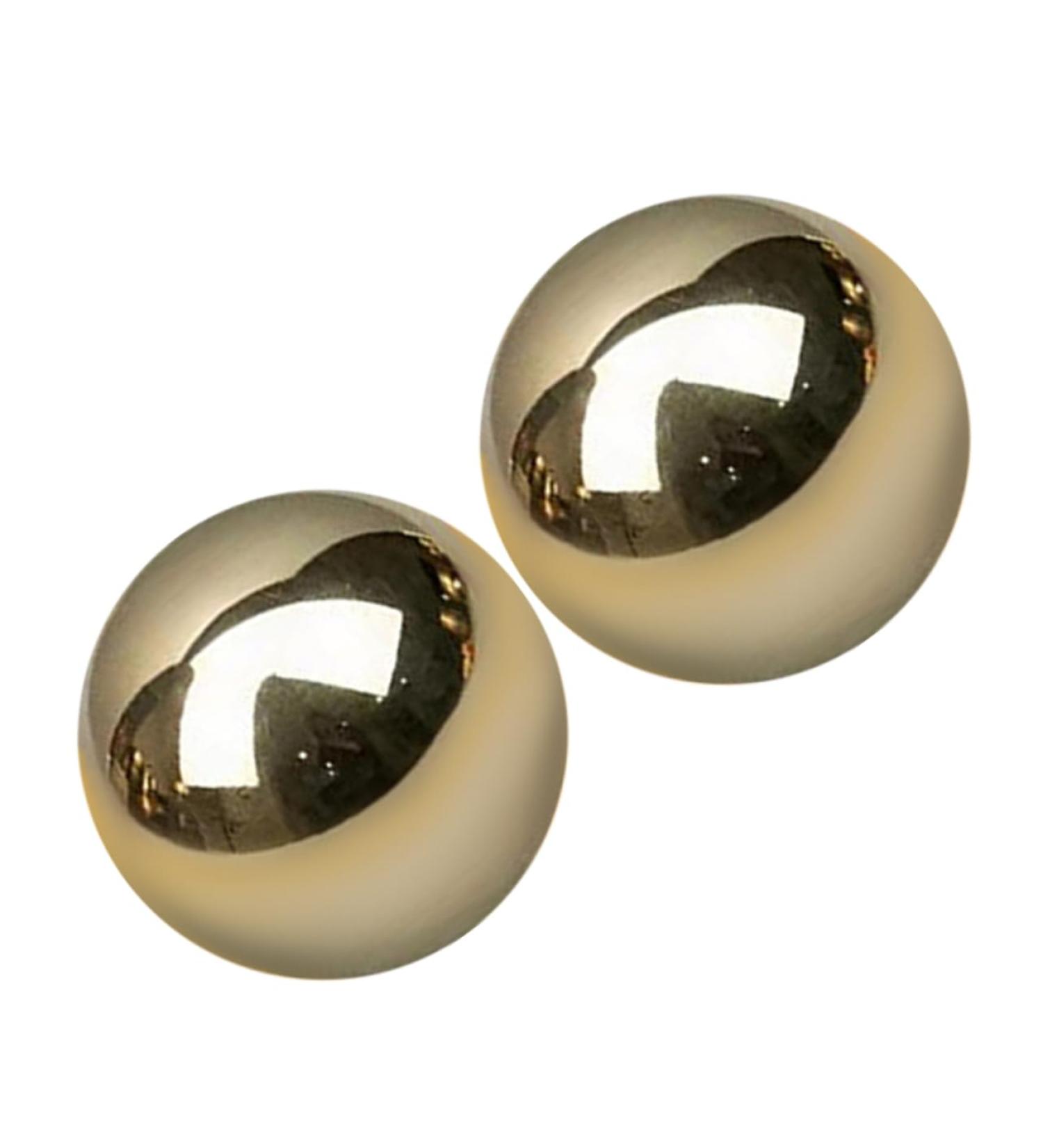 Doitool 2st Gymnastics Balls - Brass & Chrome Steel Precision Hand Balls for Massage & Baoding | Solid Metal Storage Solutions - Buy Online on GoSupps.com