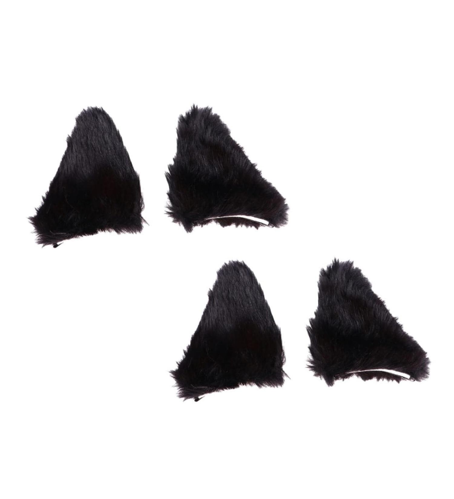 FRCOLOR Cat Ears Cosplay Clips Pairs ears hairpin Ear Hair Barrettes animal ear hair fluffy ear hair pins kitten ear hair clips Cosplay Ears hair clips theme props flannel - Buy Online on GoSupps.com