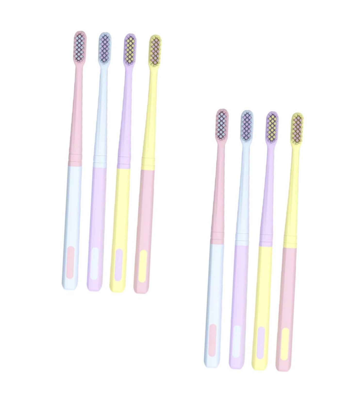 Buy Minkissy 8-Pack Ice Cream Toothbrushes for Sensitive Gums | Adult Tooth Hygiene | Small Head for Family Use | Soft & Elastic Design - Buy Online on GoSupps.com
