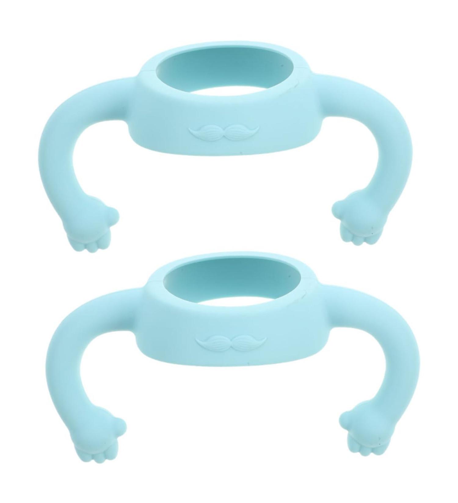 Abaodam 2pcs Bottle Handle Newborn Bottle Grip Handle Bottle Grip Bottle Grip Bottle Accessories Feeding Bottle Milk Bottle 14.00X5.00X5.00CM Sky-blue - Buy Online on GoSupps.com