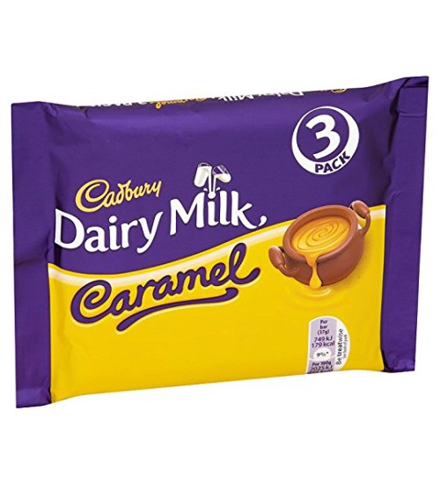 Cadbury - Dairy Milk Caramel Chocolate 3 Pack 117G