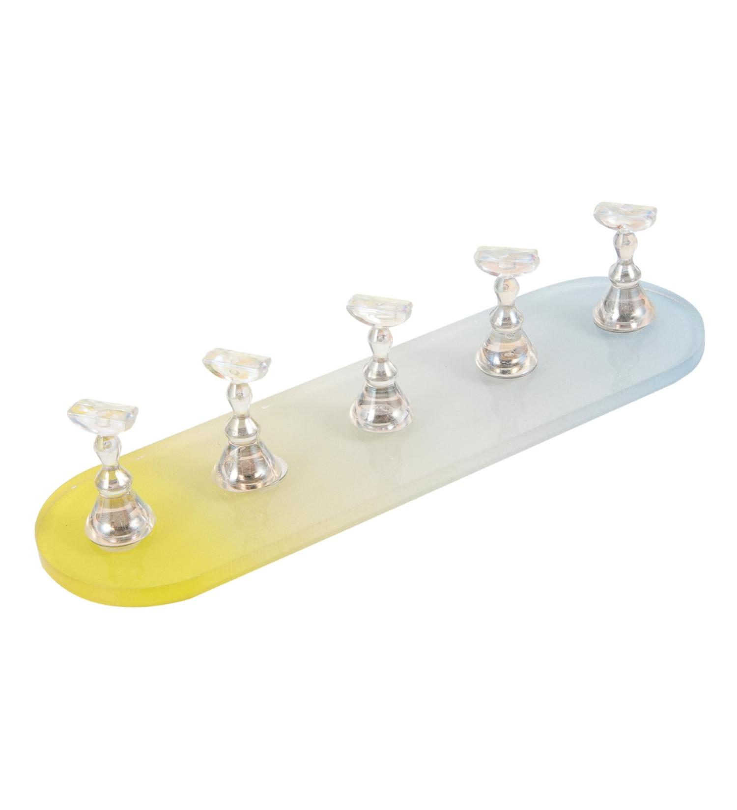 Mikinona 1 Set Nail Practice Holder Decor Fake Nails Nail Rest Magnetic Fake Nail Holder Nail Practice Stand Training Nail Display Practice Nail Racks Convenient Nail Display Plastic 12.8x3.7cm As Shown - Buy Online on GoSupps.com