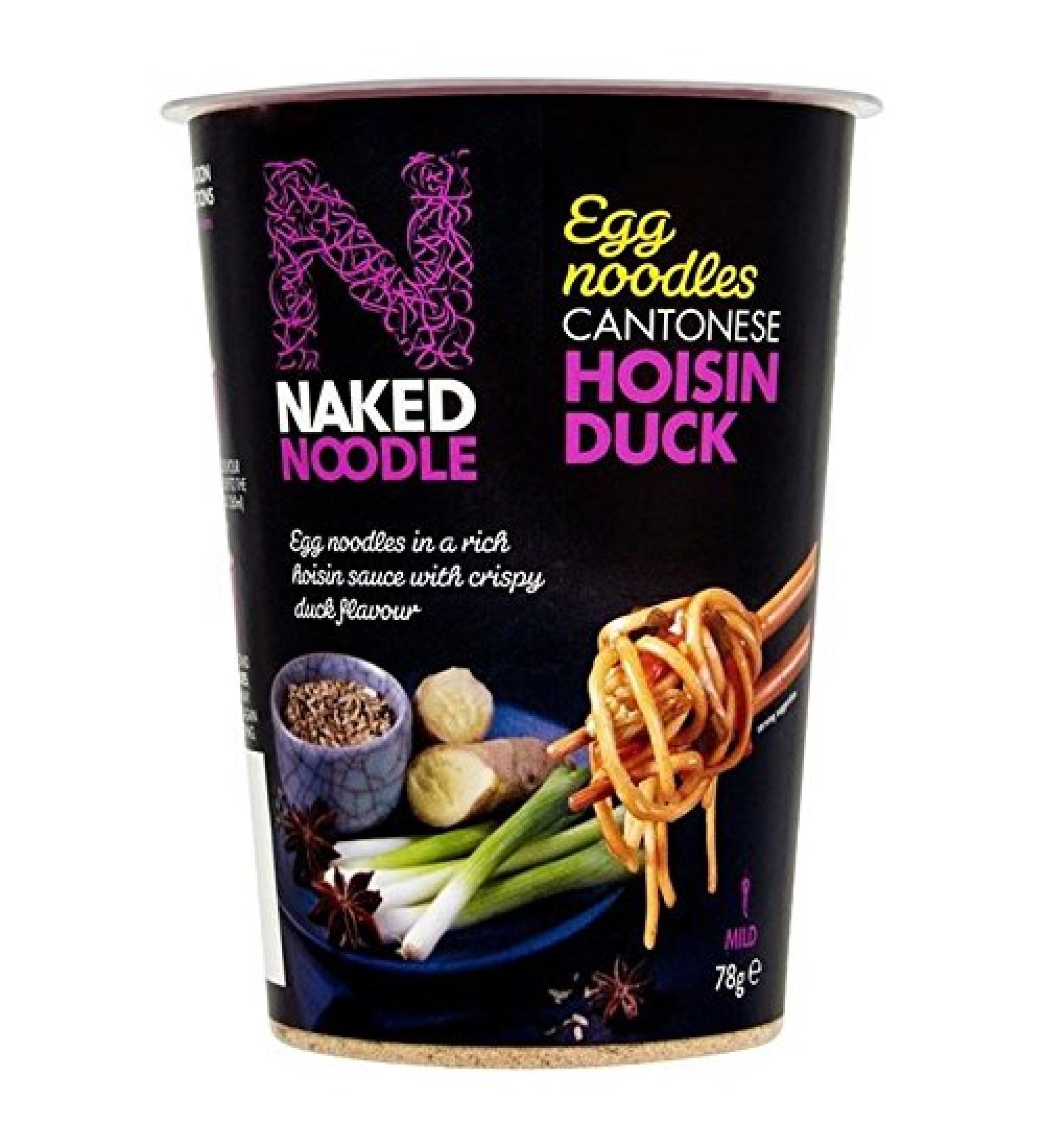 Nakd Pot of Nude Duck Hoisin Noodle Snack 78 g (Pack of 6)