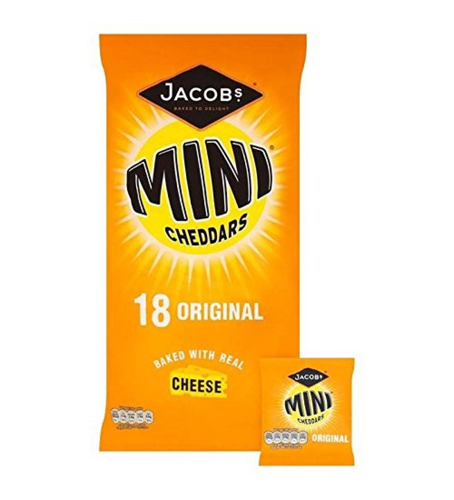 Jacob's Mini Cheddars 25G X 18 Per Pack Of Jacob