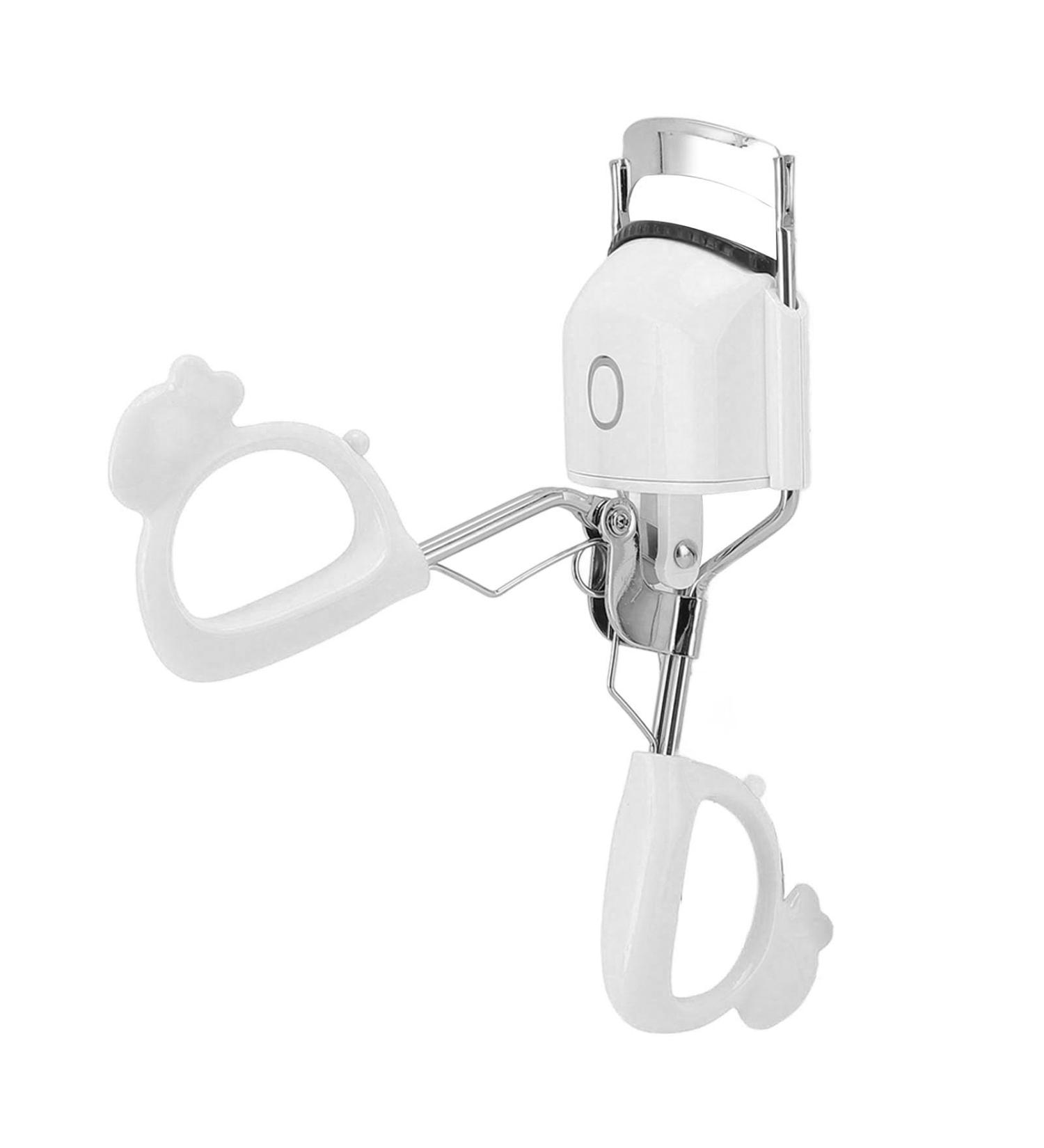 Heated Lash Curler with 2 Speed Temperature Control Long Lasting Curling Metal Ironing Fast Charging Electric Eyelash Curlers (White) - Buy Online on GoSupps.com