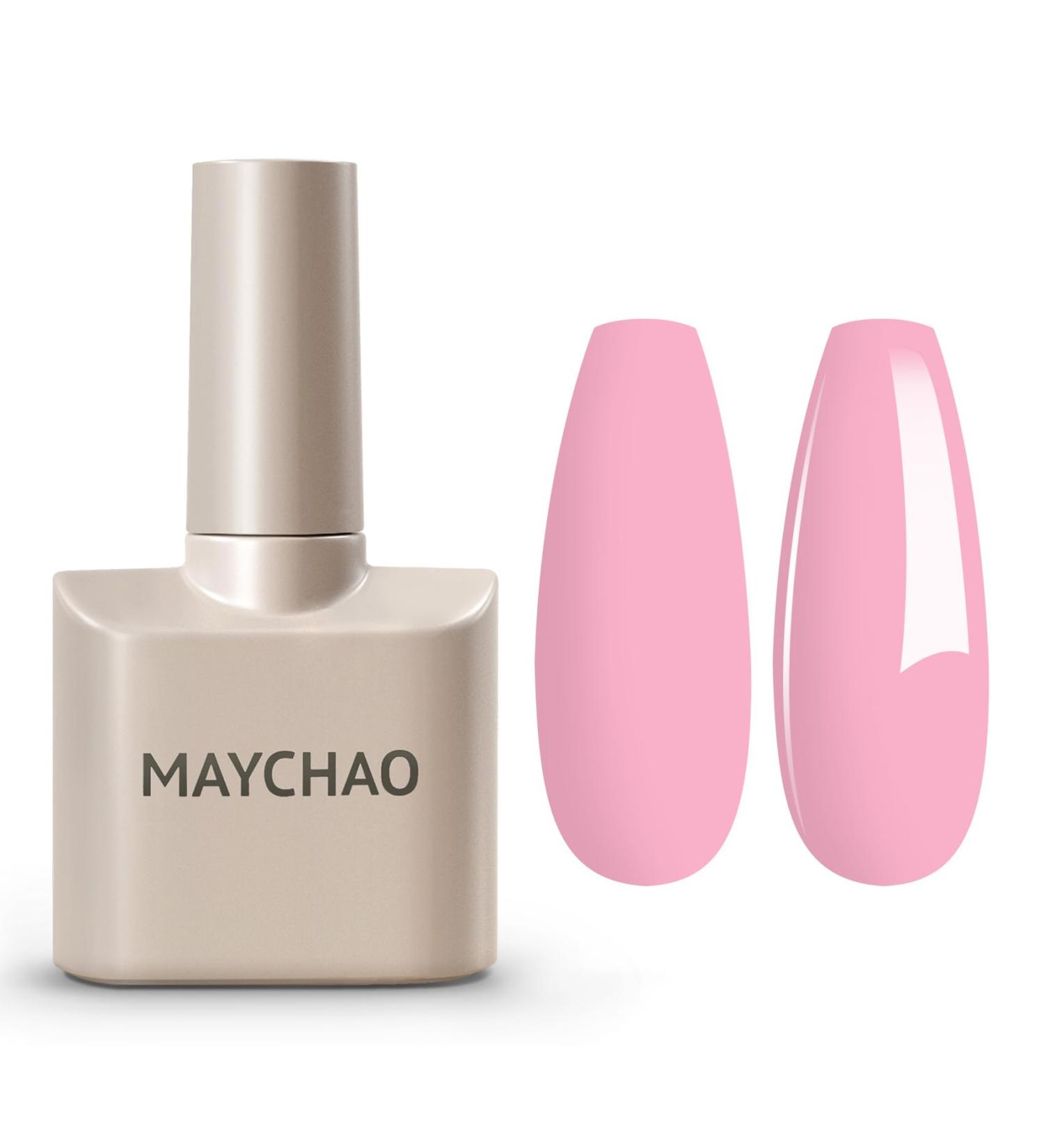 MAYCHAO 15ML Pink Gel Nail Polish 1Pc Gel Polish Soak Off UV LED Fall Nail Polish Nail Art Starter Manicure Salon DIY at Home 0.5 OZ - Buy Online on GoSupps.com