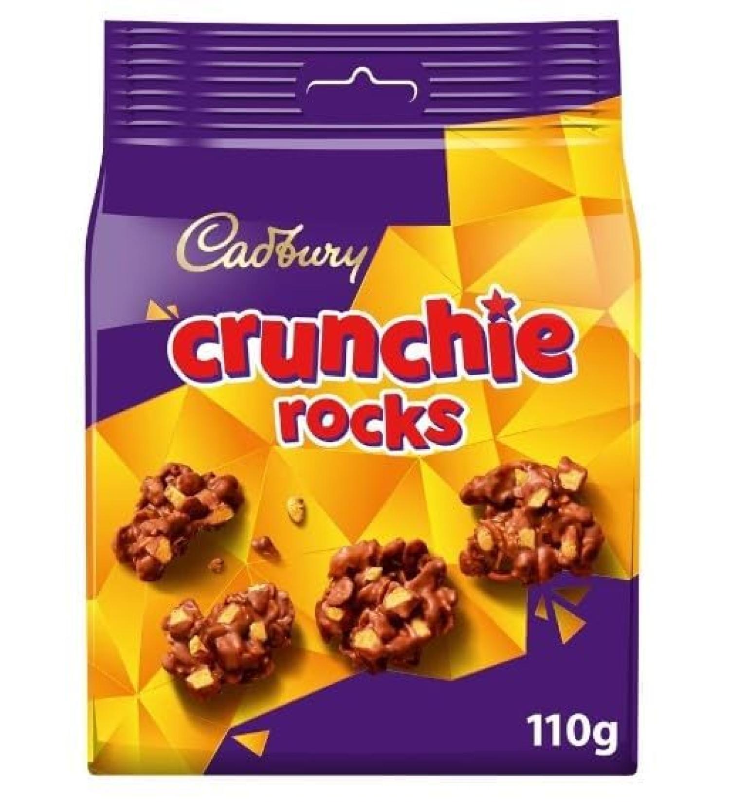 3 x Crunchie Rocks Chocolate Bag 110g Delicious Tasty And Twisty Treat Gift Hamper For Birthday Christmas - Buy Online on GoSupps.com