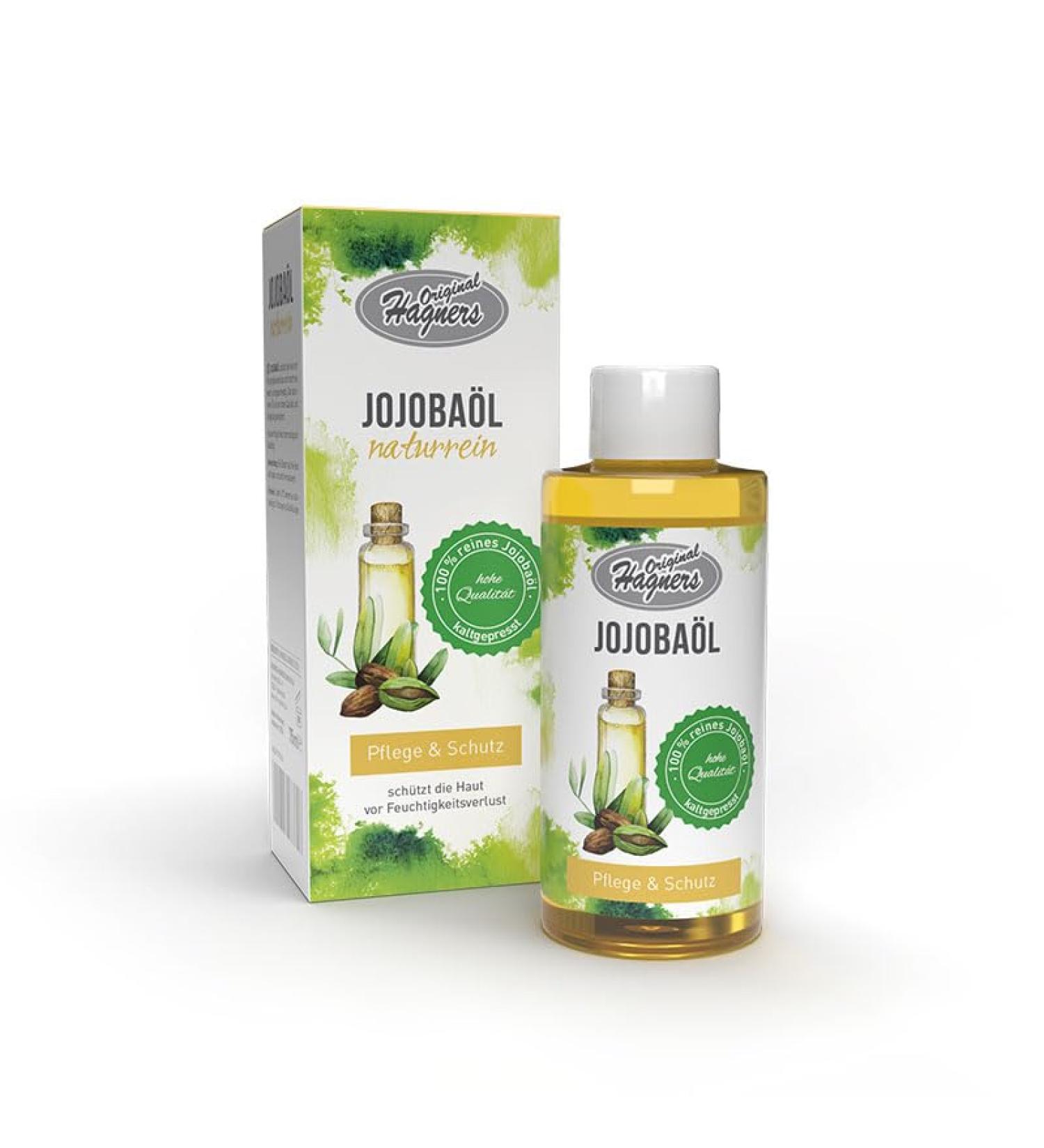 Original Hagners pure jojoba oil (75 ml) natural care for skin and hair long-lasting