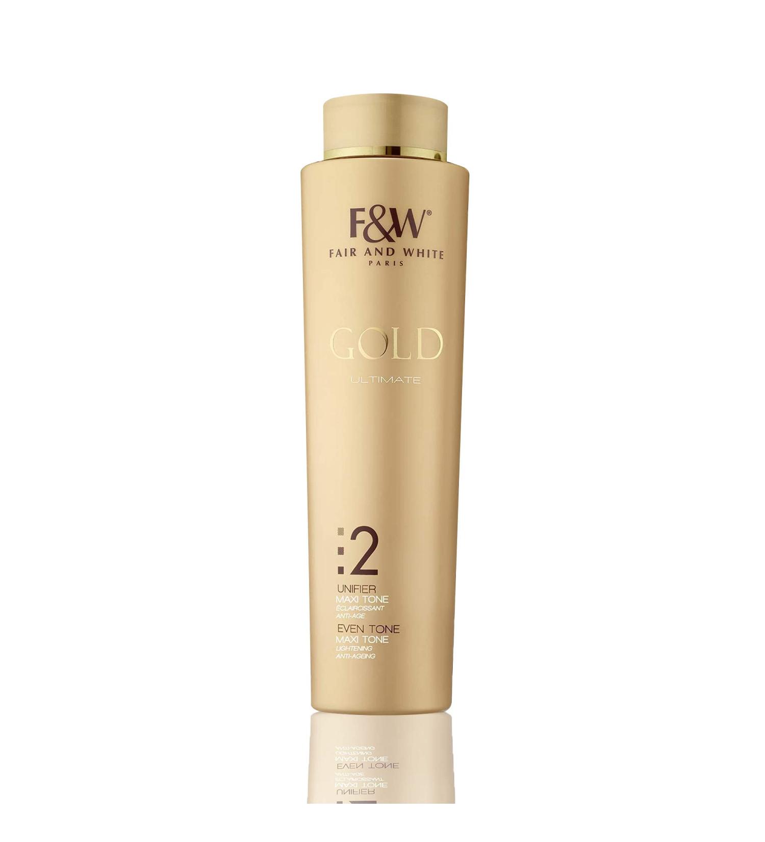 FAIR & WHITE Gold 2 Maxi Tone Body Lotion - 350ml Brightening & Rejuvenating Formula for Even Skin Tone | International Shipping Available - Buy Online on GoSupps.com