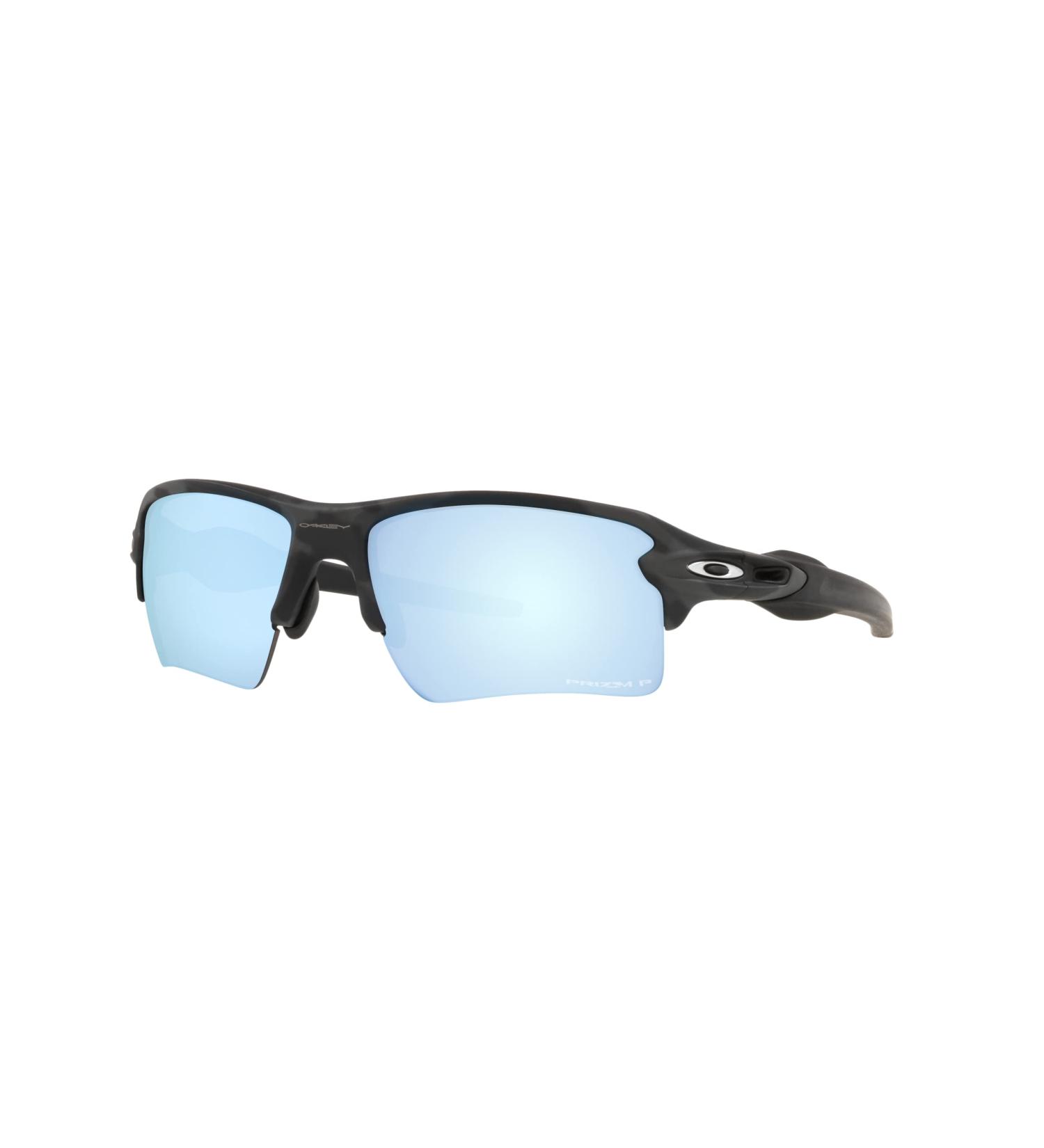 Oakley Men's Flak 2.0 XL Rectangular Sunglasses Matte Black Camo/Prizm Deep Water Polarized 59mm - Buy Online on GoSupps.com