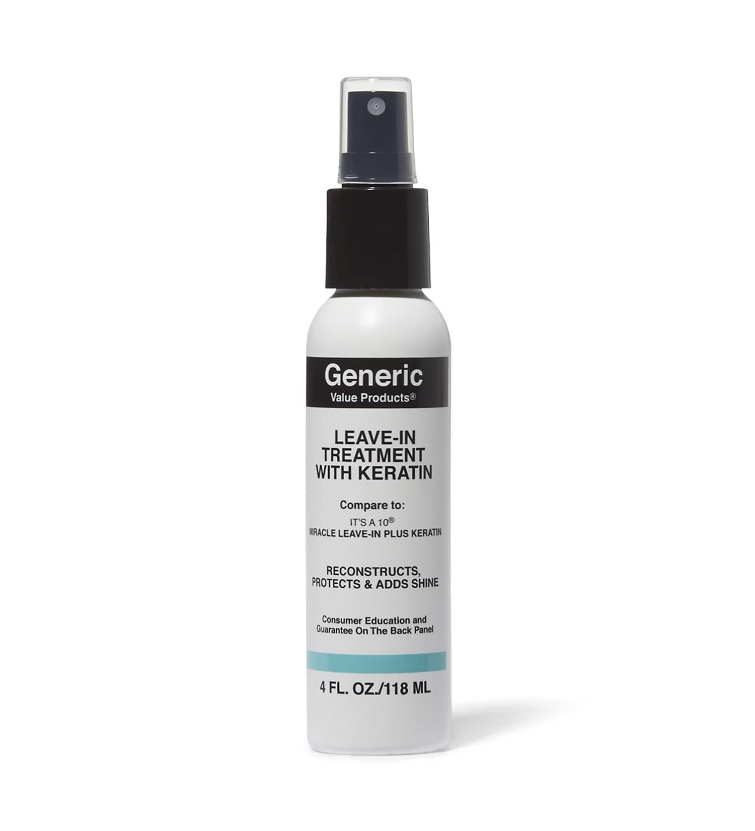 Generic Value Products Leave In Treatment with Keratin - Compare to 10 Miracle Leave-in Plus Keratin - Buy Online on GoSupps.com