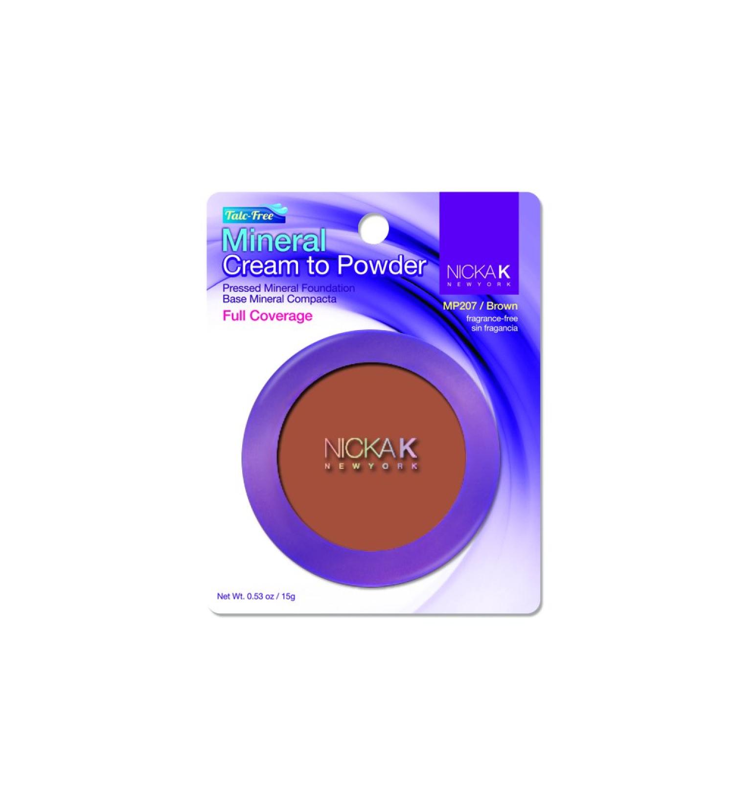 NICKA K New York Mineral Cream to Powder 0.53oz MP207 Brown