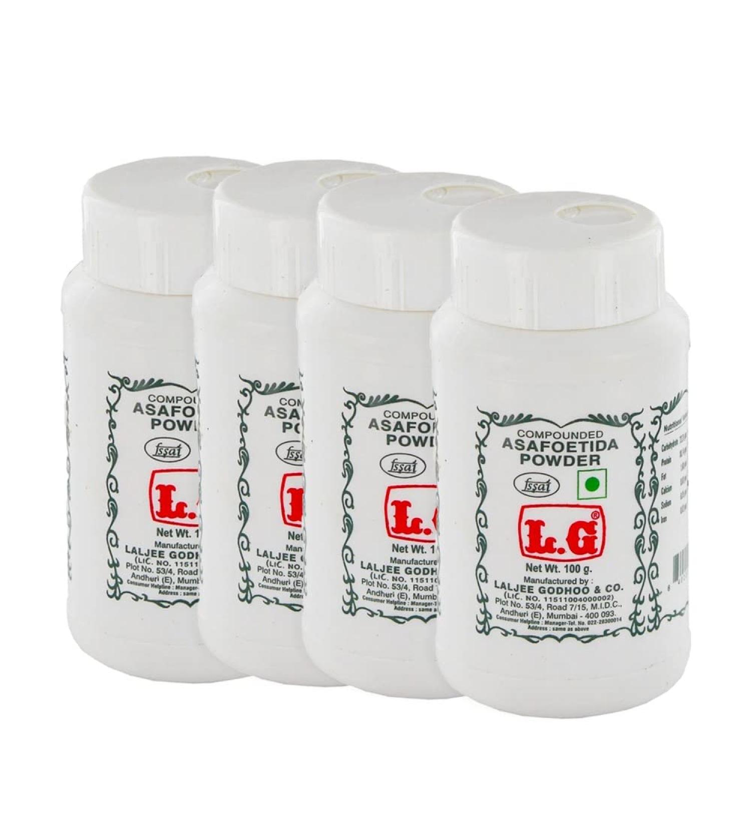 L.G Compounded Asafoetida Powder | 100G | Hing Powder | Enhancer Ground Spice | Yellow Asafoetida Powder | Asafoetida Spice for Cooking | Inidan Origin (Pack of 4) - Buy Online on GoSupps.com