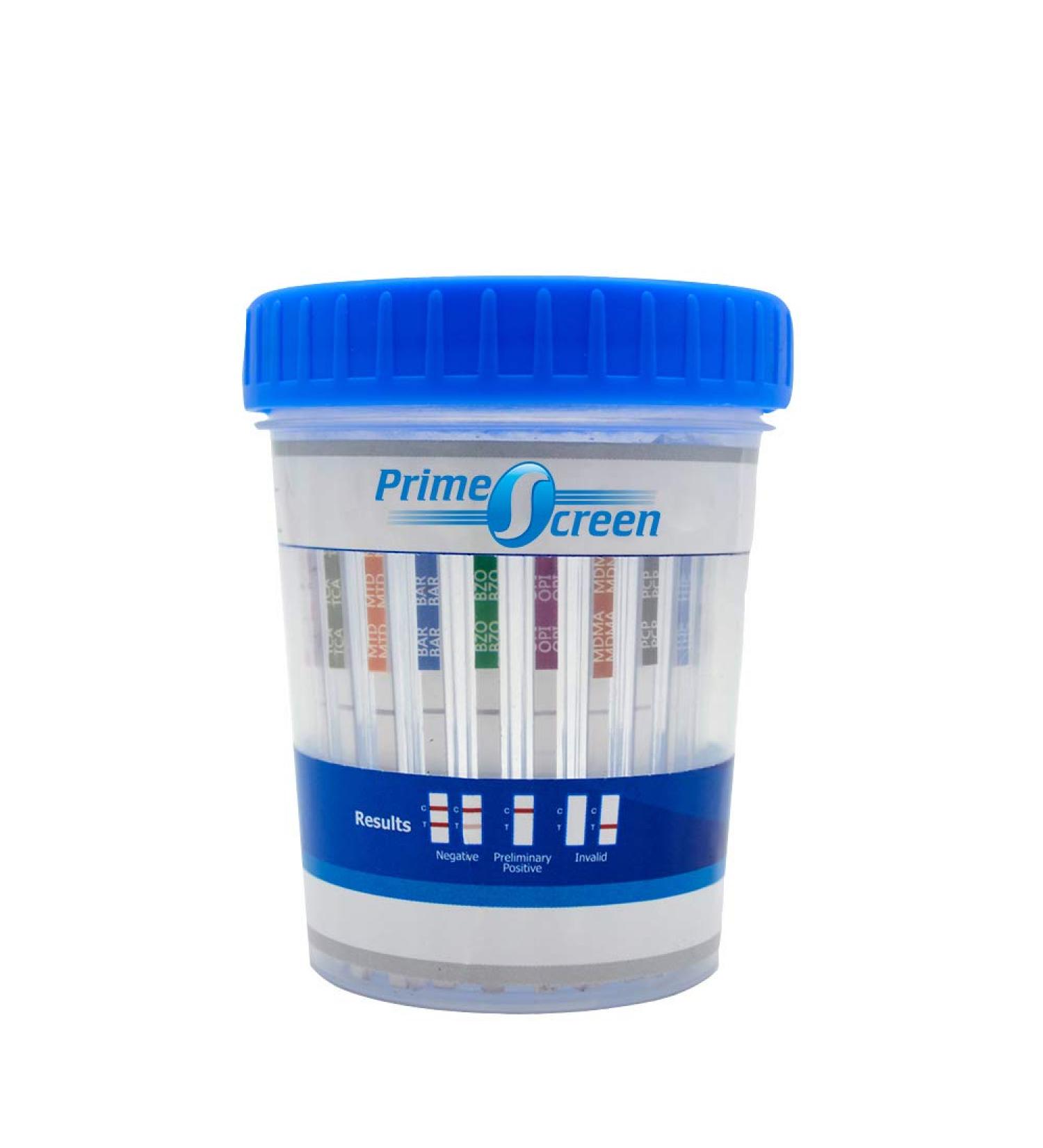 Prime Screen 16 Panel Urine Drug Test Compact Cup - Accurate Drug Testing Kit - Buy Online on GoSupps.com