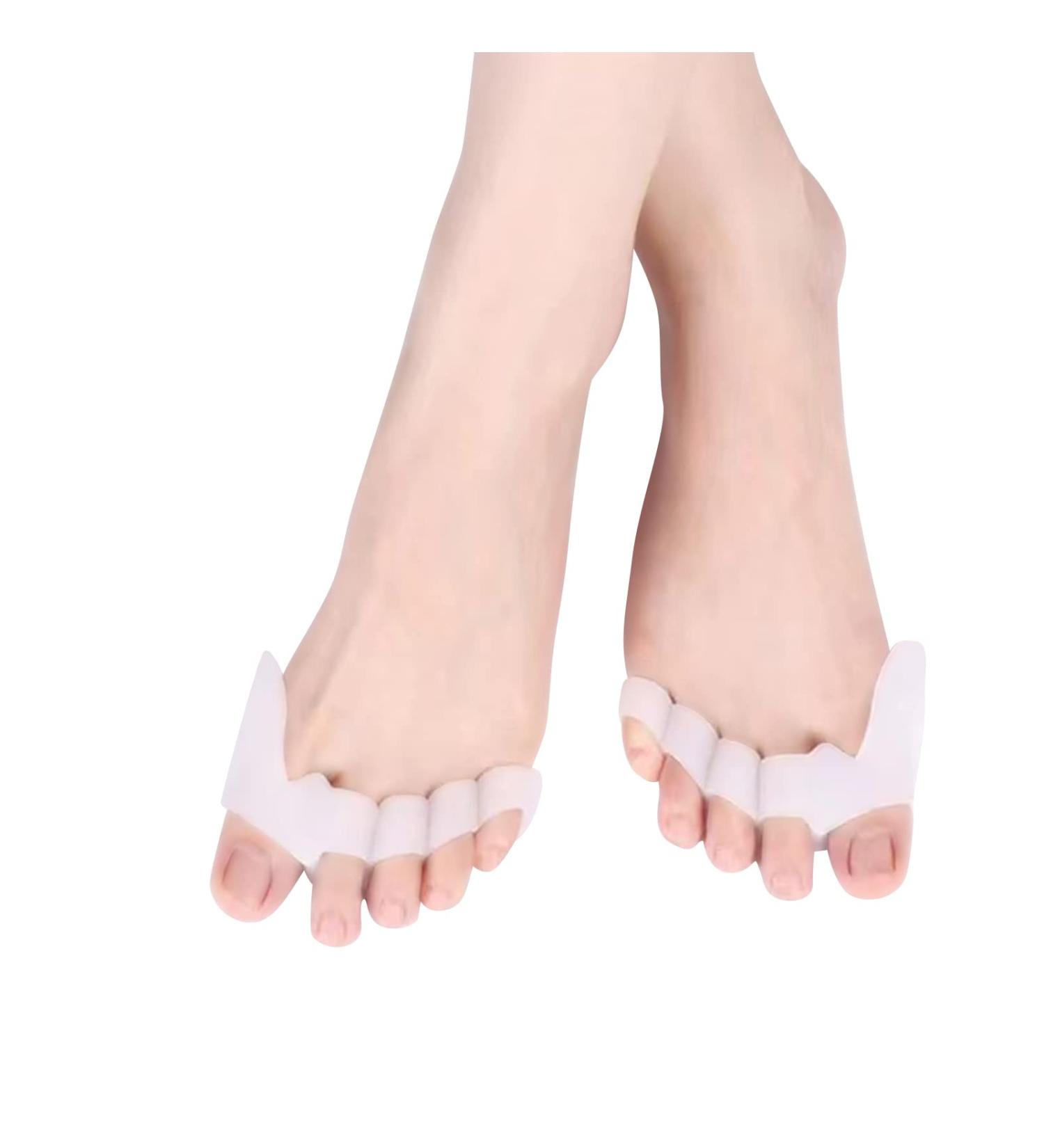 Angel Wings Silicone Toe Separators - 2 Pairs for Toe Straightening, Hammer Toe Relief, Bunion Pain - Men and Women - Buy Online on GoSupps.com