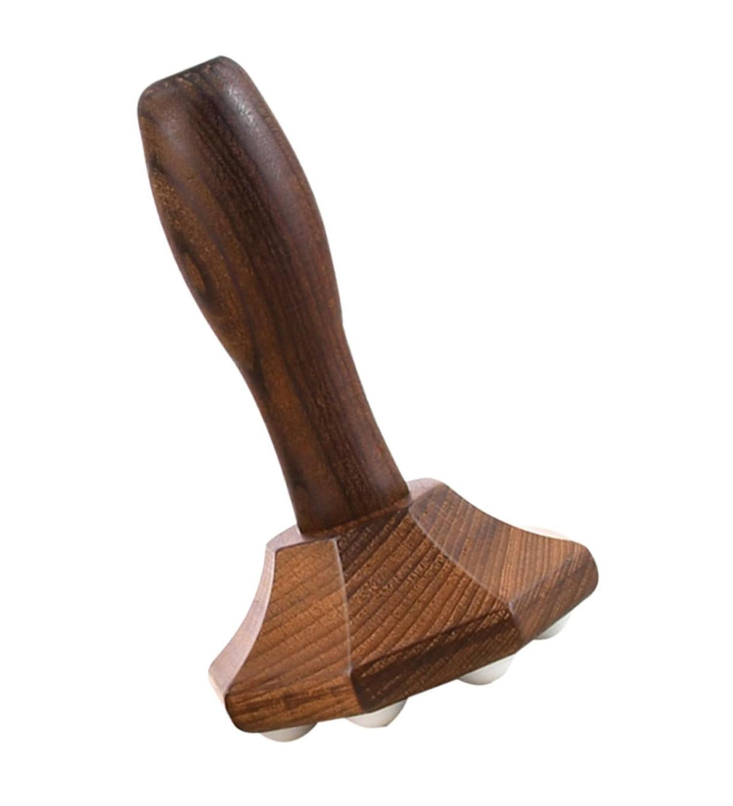 Oatipho Rollerball Massage Device - Back Neck and Thigh Massager | Lymphatic Massage & Acupuncture Rollers | Lavender Wood Body Brush - Buy Online on GoSupps.com