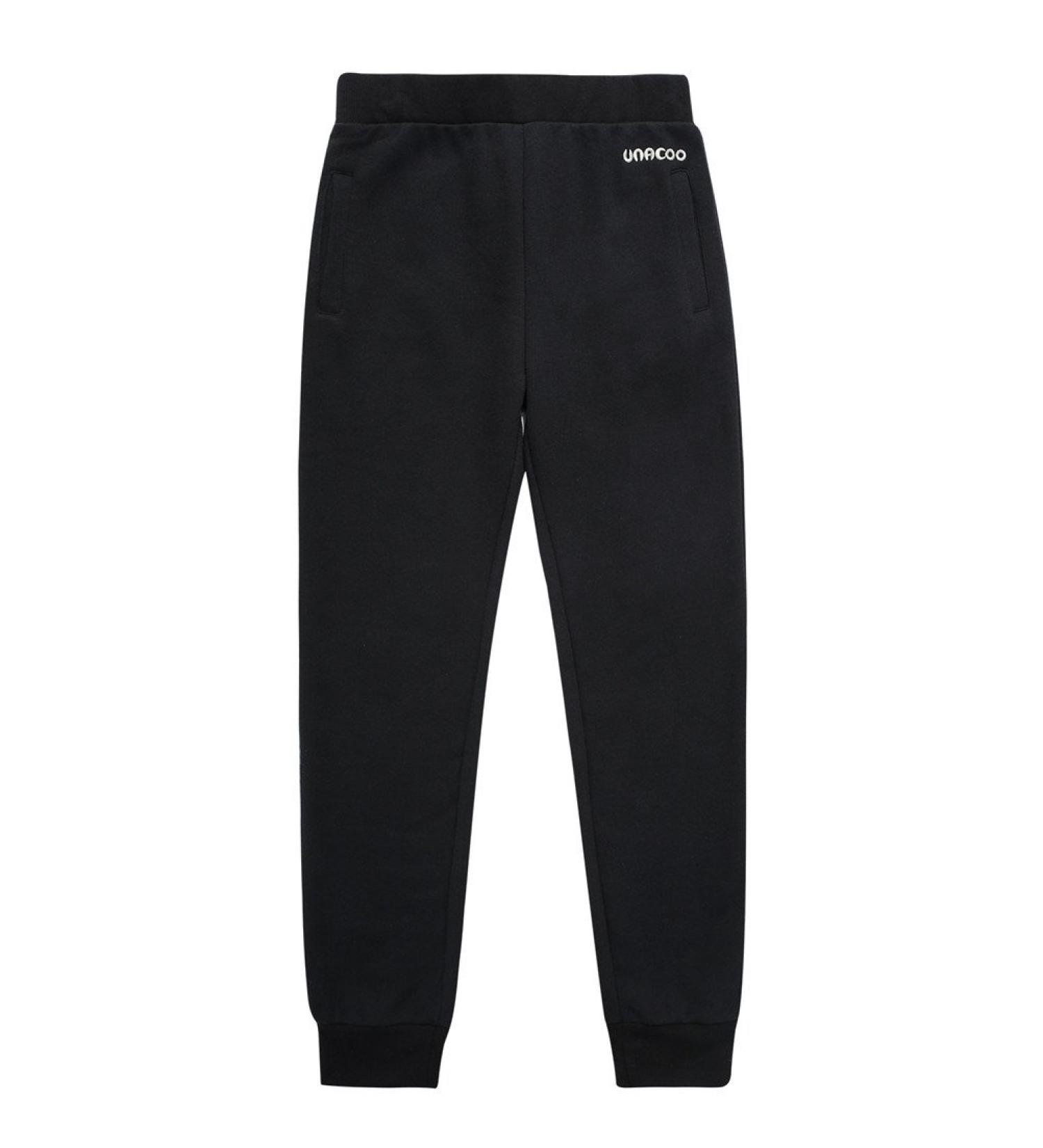 UNACOO Boys Soft French Terry Cotton Jogger Pants, Black, 5-6 Years - 2-Pocket Casual Wear - Buy Online on GoSupps.com