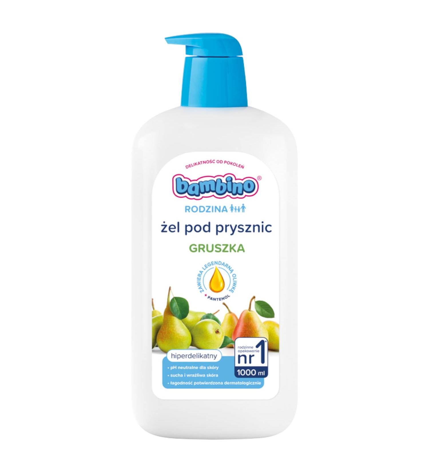 Beiersdorf AG Bambino Family shower gel with pear scent 1000 ml - Buy Online on GoSupps.com