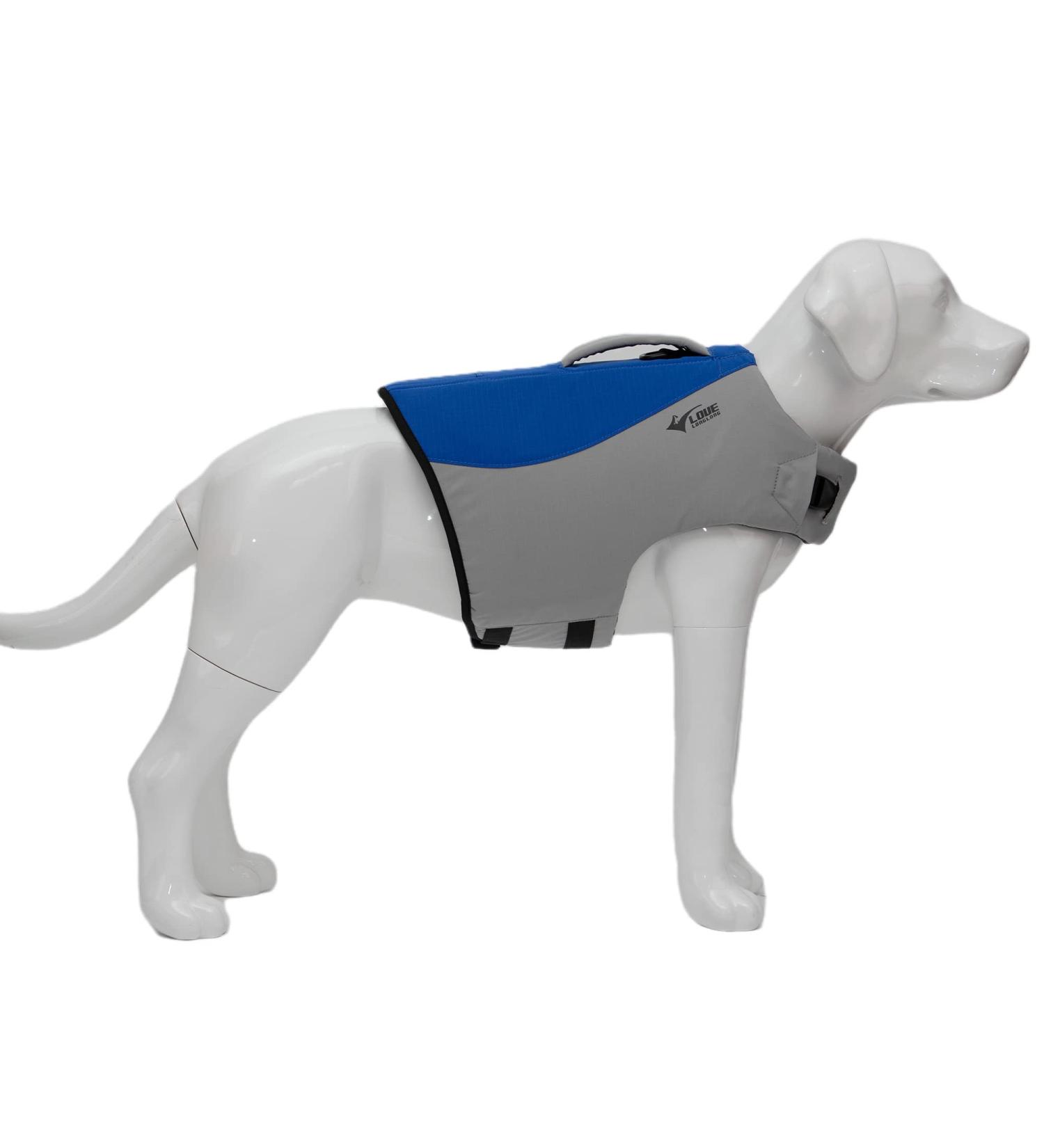 Dog Life Jacket Sport Style Dog Float Coat with Excellent Buoyancy Stylish Dog Swimming Safety Vest with Rescue Handle for Small Medium Large Dogs Blue S S (Bust 17"-22") Blue - Buy Online on GoSupps.com
