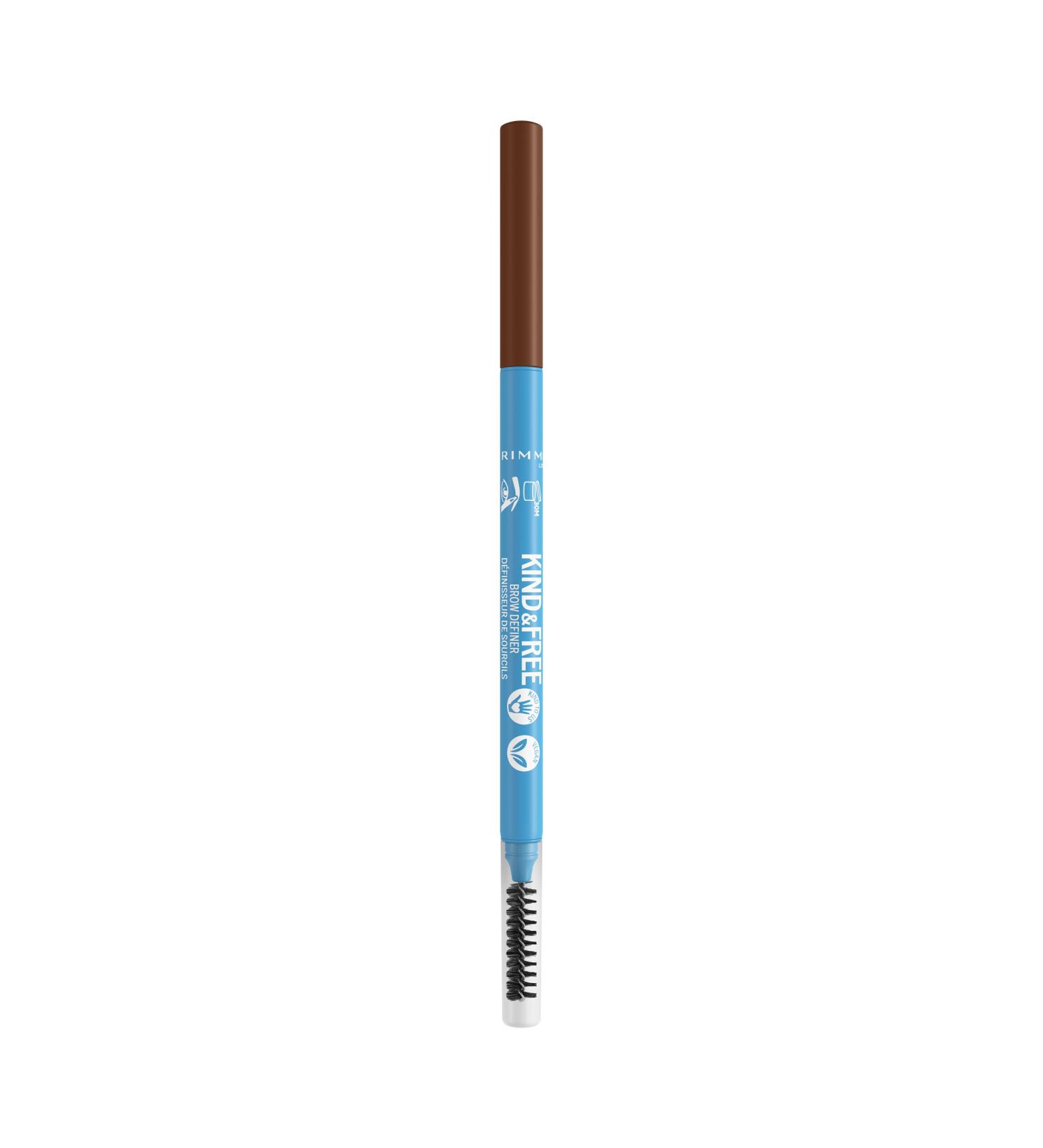  Rimmel Rimmel London Kind & Free Brow Definer Pencil Natural Pigments Natural Effect Vegan Formula - 006 - Espresso 0.09g - Buy Online on GoSupps.com