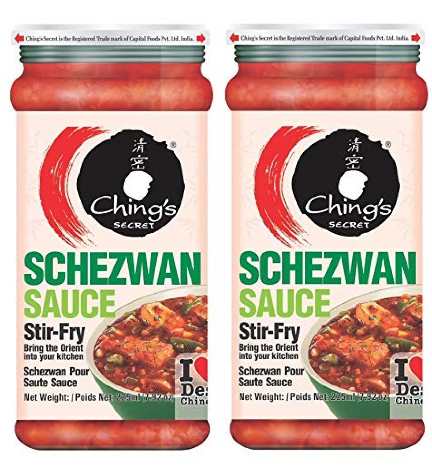 (Pack of 2) Ching's Secret Schezwan Stir Fry Sauce | Ching's Chinese | Desi Chinese