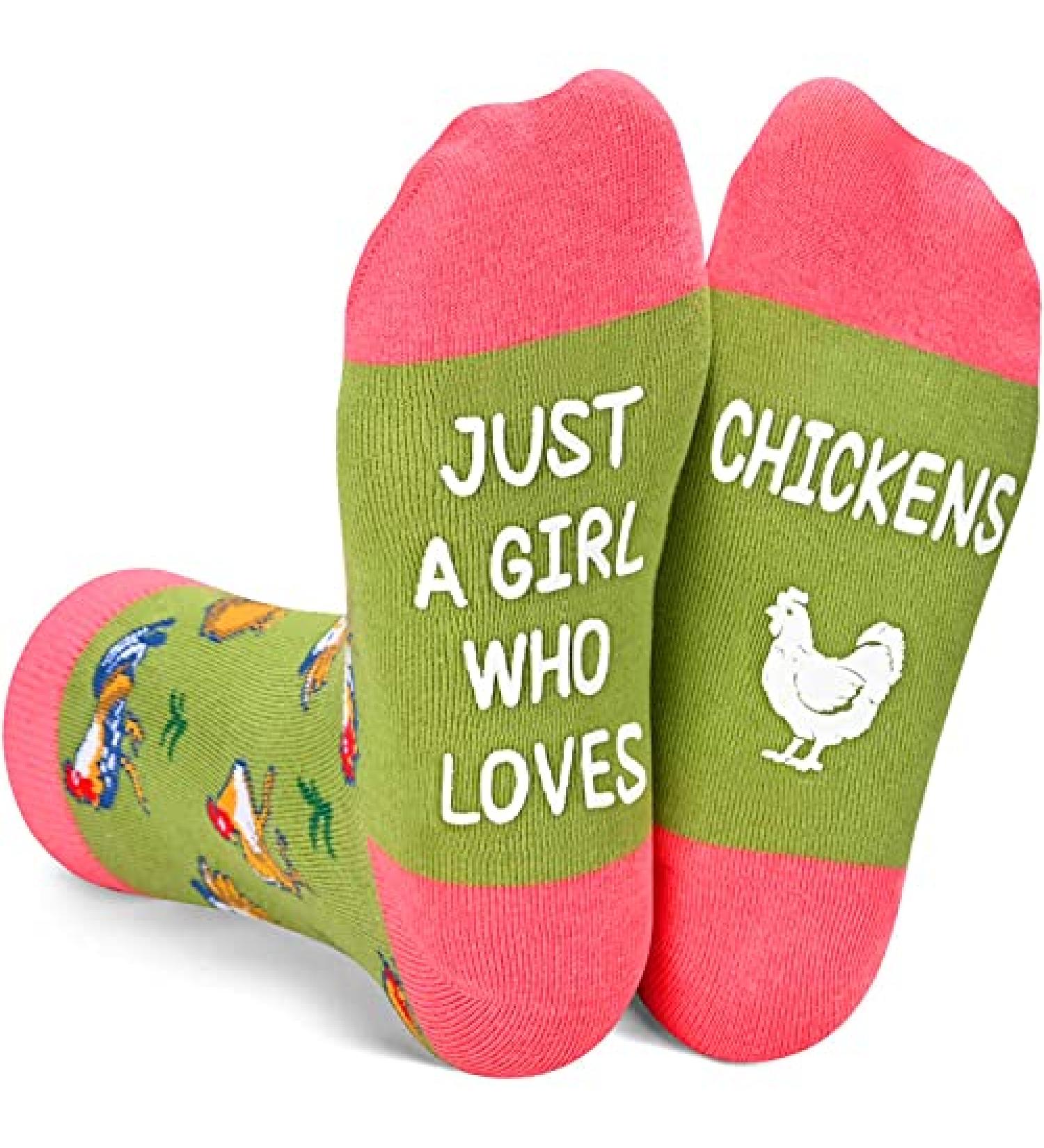 Zmart Funny Chicken Novelty Girls Socks - Cute Kids Socks for Girls 7-10 Years & 8-12 Years - Buy Online on GoSupps.com