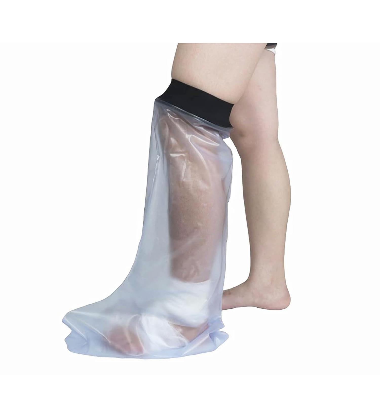 QMINKUN Waterproof Leg Cast Cover - Adult Half Leg 66cm - Reusable Protector for Shower & Bath - Keep Cast and Bandage Dry - Buy Online on GoSupps.com