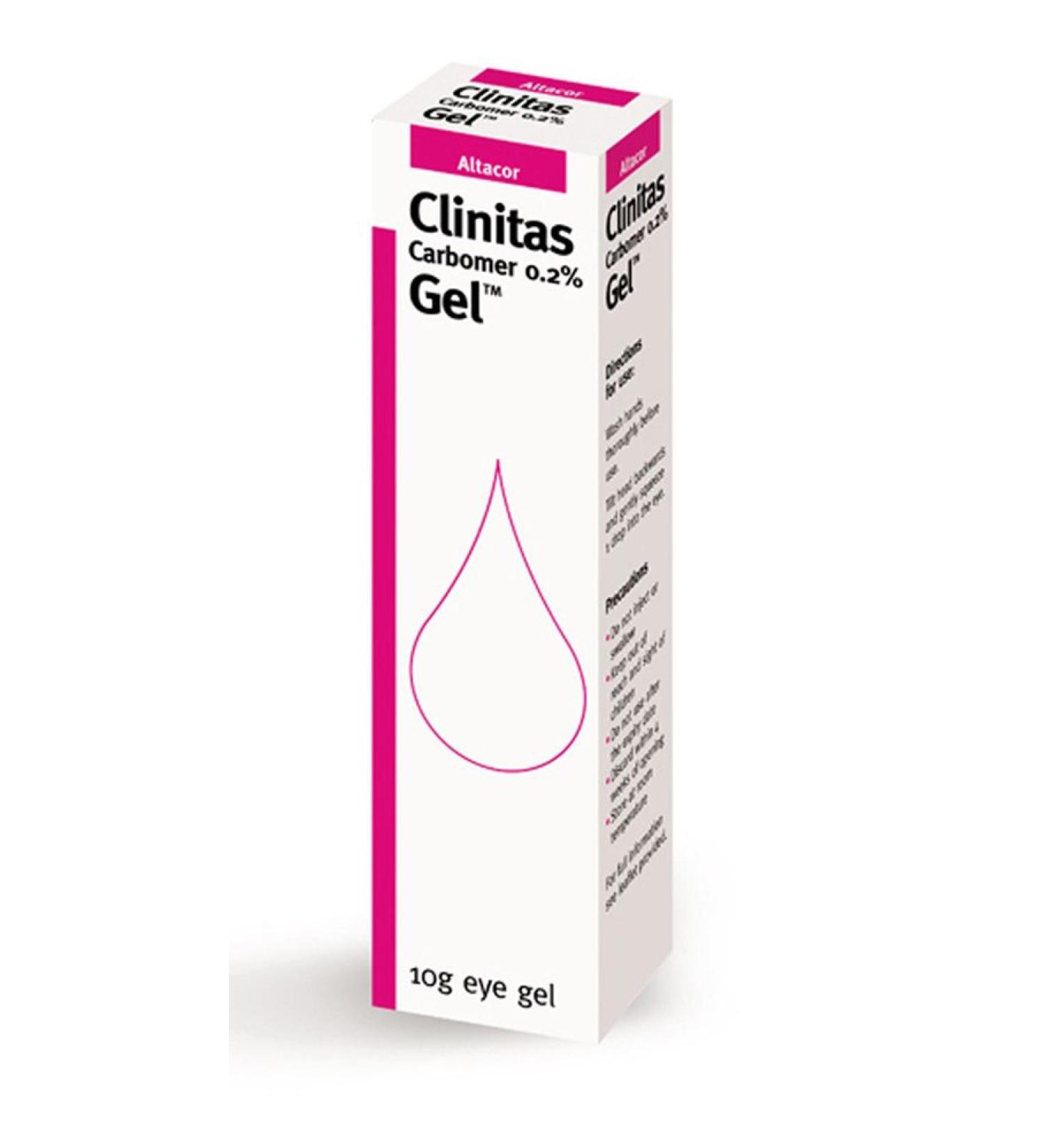 Clinitas Gel (carbomer 0.2%) 10g eye gel: Pack of 3