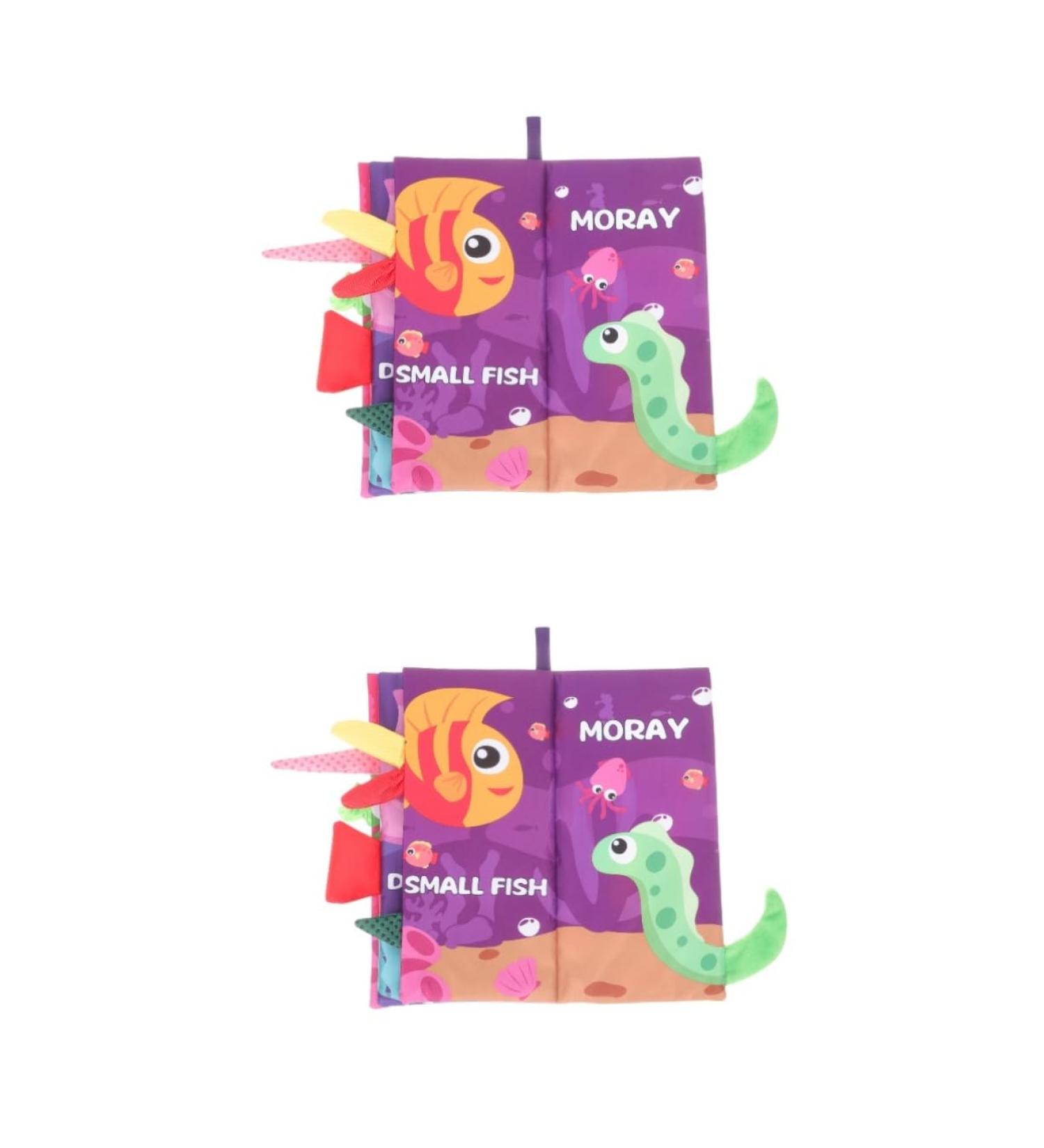 Shop Abaodam 2ST Fabric Book - Baby Sensory Storybook & Toddler Learning Toys | Soft Touch Children's Toys for Girls - Buy Online on GoSupps.com