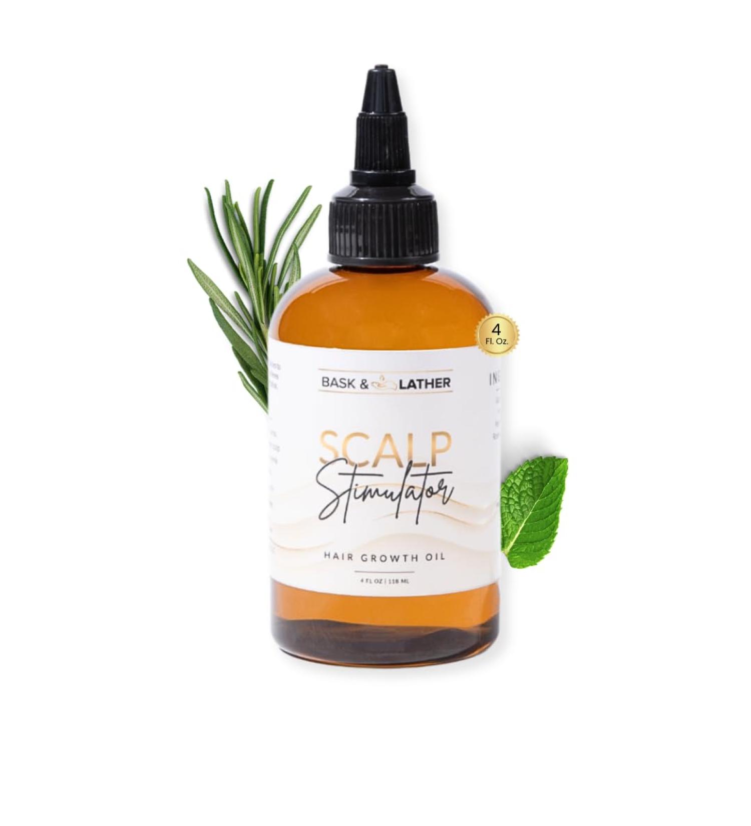 BASK & LATHER Hair Care Oil - Natural Growth & Thickness Stimulator for All Hair Types 4 fl oz | International Shipping Available - Buy Online on GoSupps.com