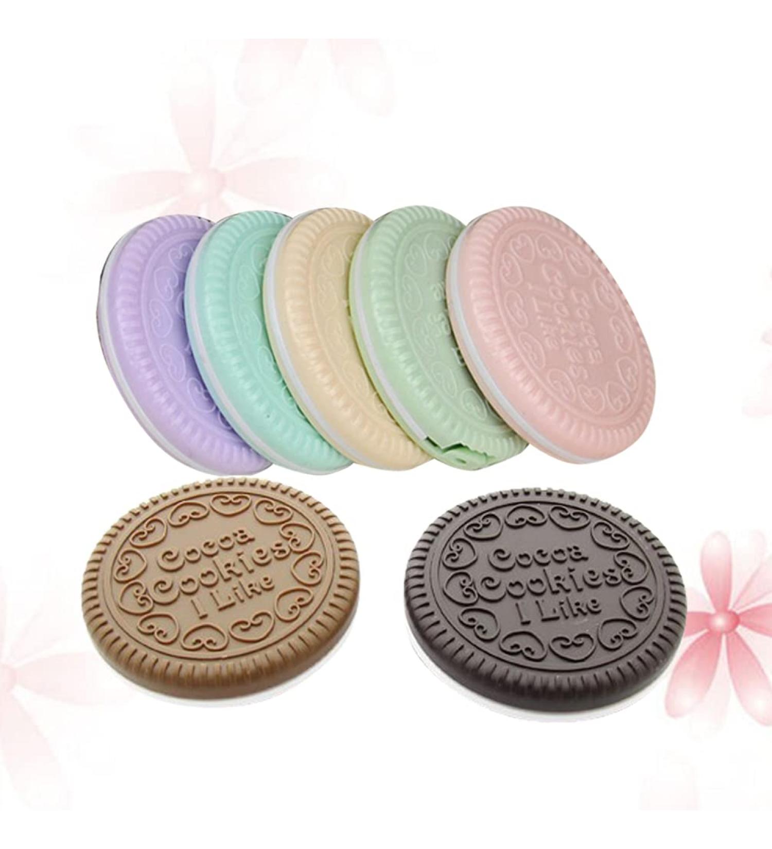 Solustre Round Mirror Set - 7 Compact Pocket Mirrors for Handbag Makeup, Single Side Cosmetic Mirror with Comb - Ideal for Travel and Everyday Use - Buy Online on GoSupps.com