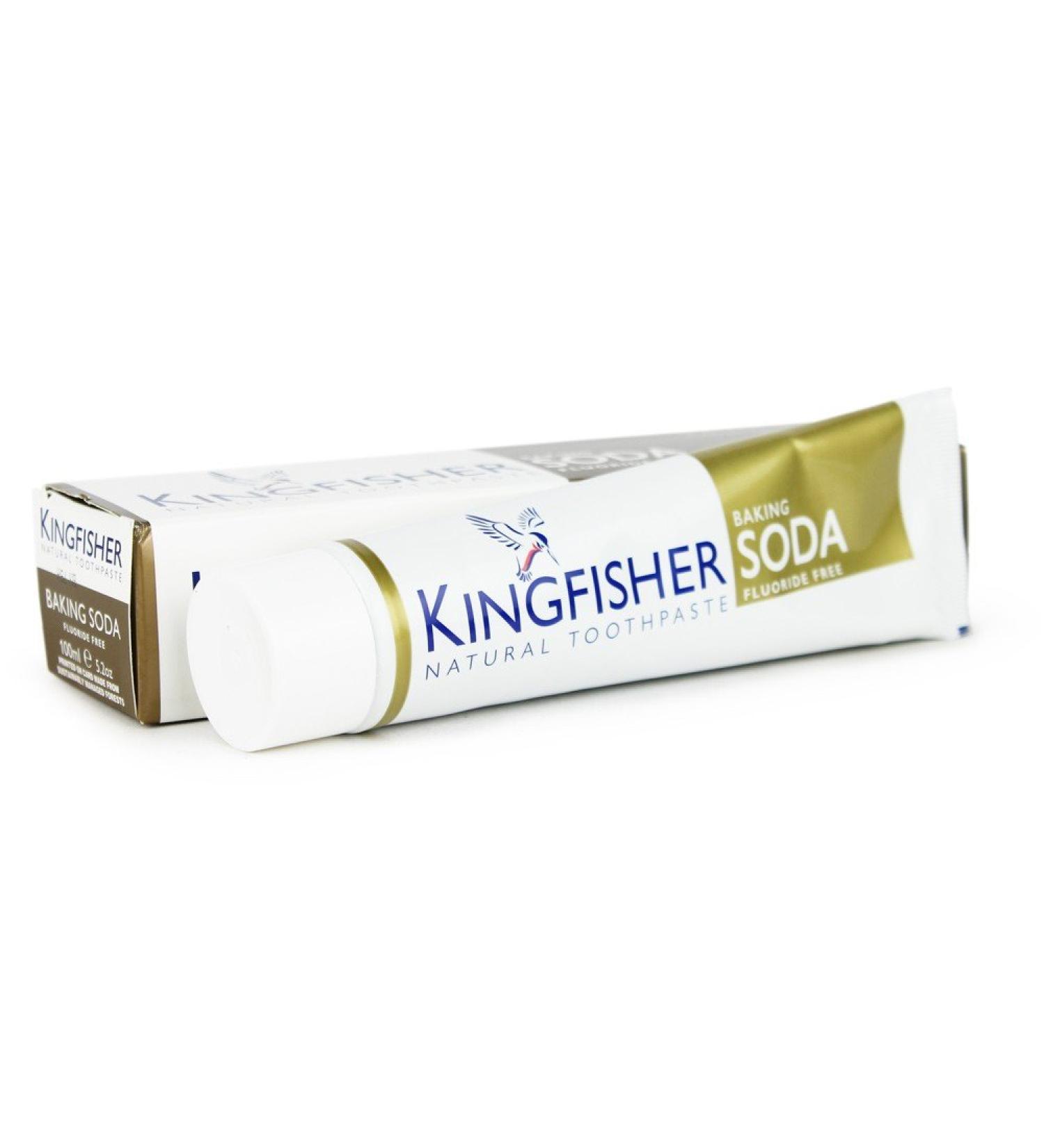 Baking Soda Fluoride-Free Toothpaste - 100ml | Natural Whitening & Fresh Mint Flavor | Eco-Friendly eCommerce Shipping Worldwide - Buy Online on GoSupps.com