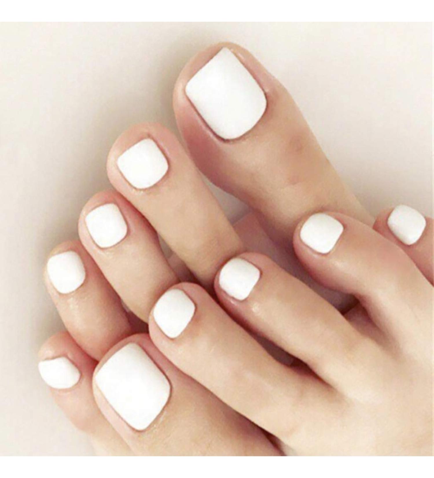 Brishow 24pcs Artificial Ballerina Acrylic Toenails Press-On Nail Set for Women & Girls | Best False Toenails - Buy Online on GoSupps.com