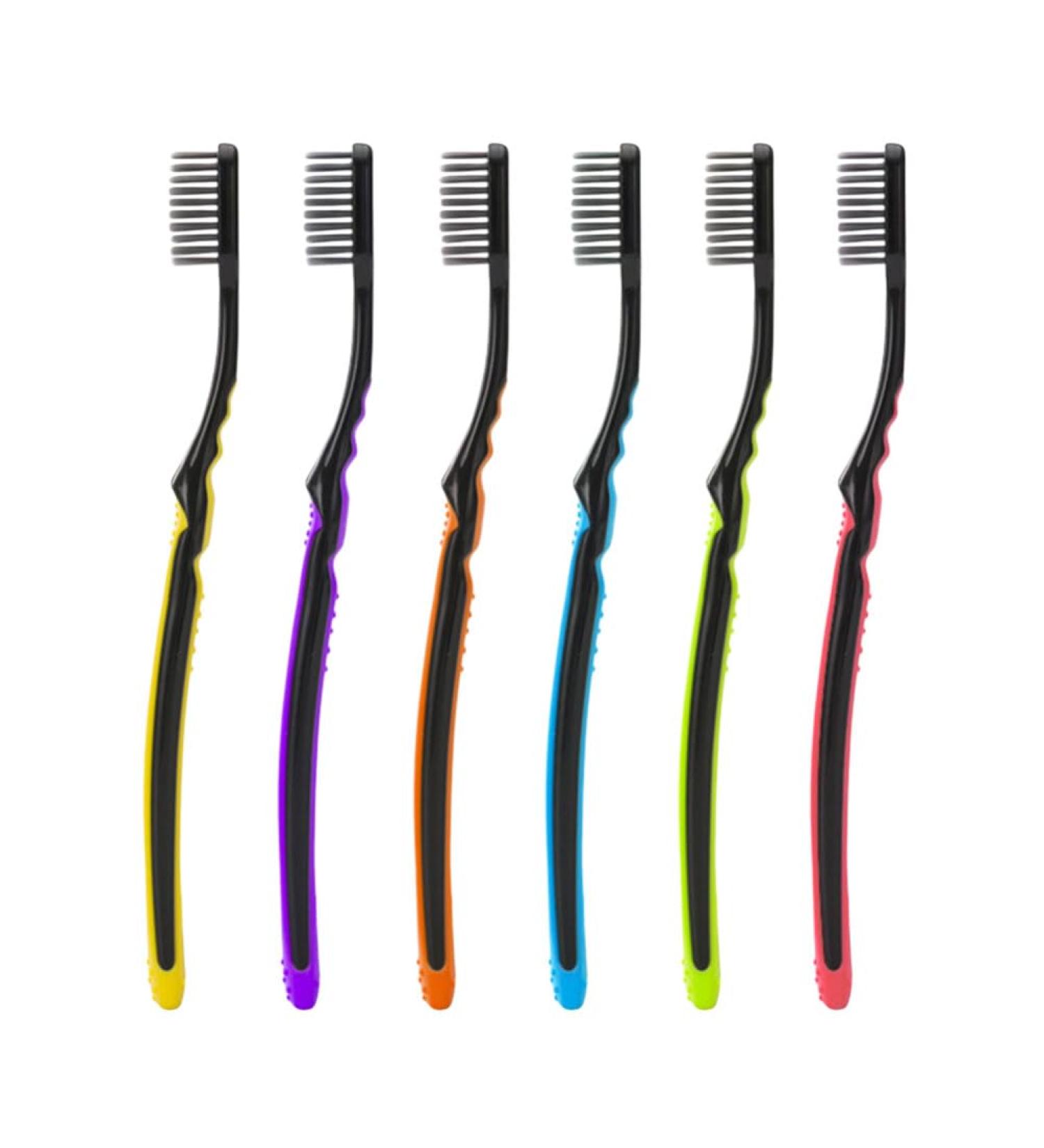 Healeved 6pcs Toothbrush With Soft Bristles Antibacterial Toothbrush Universal