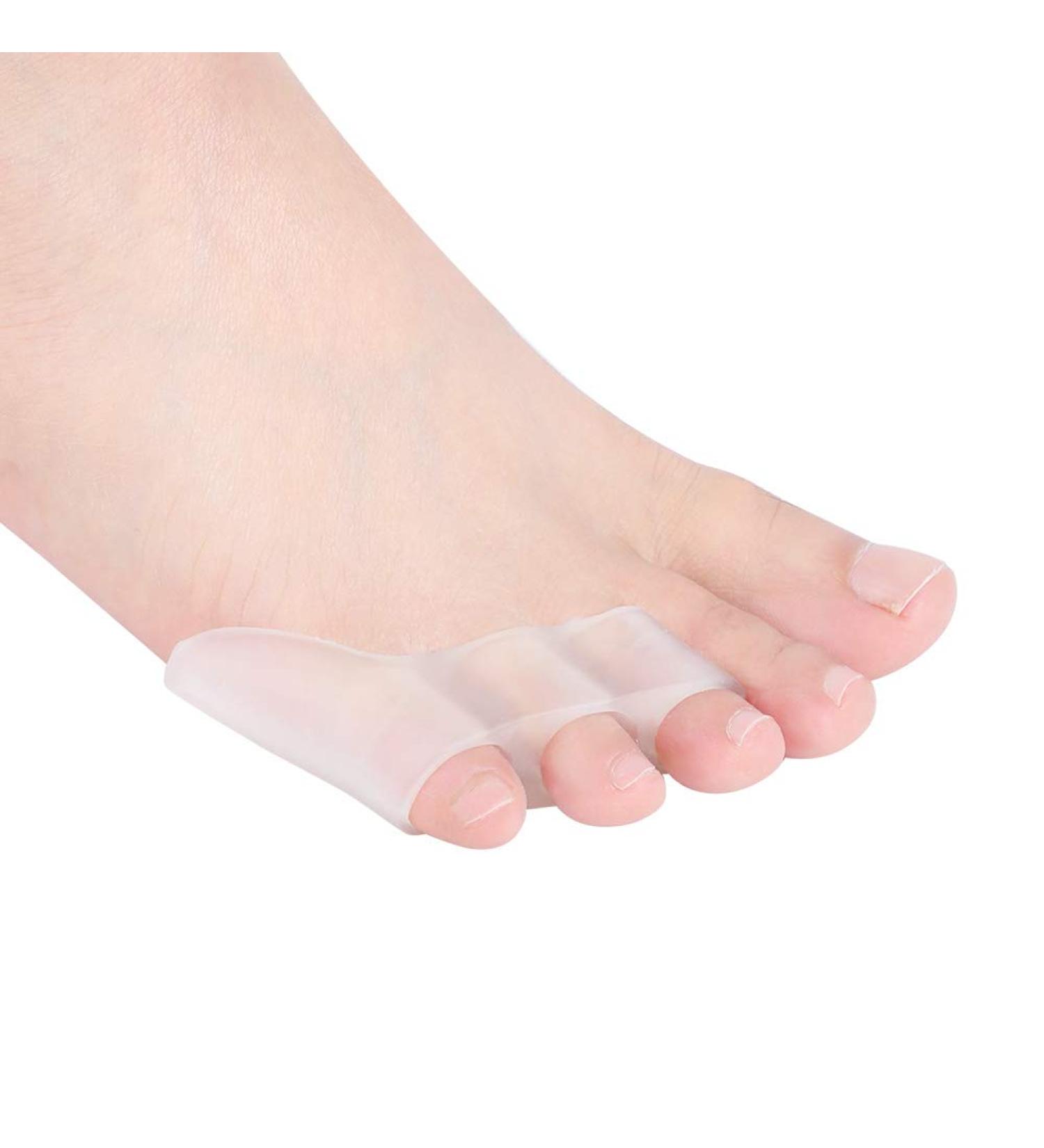 LANTRO JS Pinky Toe Sleeves Protectors - 2 Pair Silicone Toe Covers for Ingrown Toenails - Buy Online on GoSupps.com