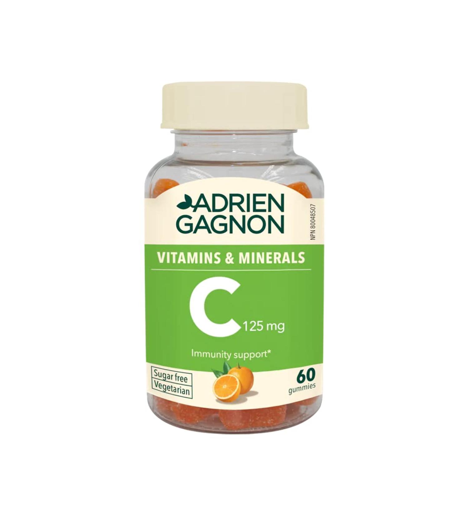 Adrien Gagnon - Sugar Free Vitamin C Gummies 120mg - Orange flavor 60 count - Buy Online on GoSupps.com
