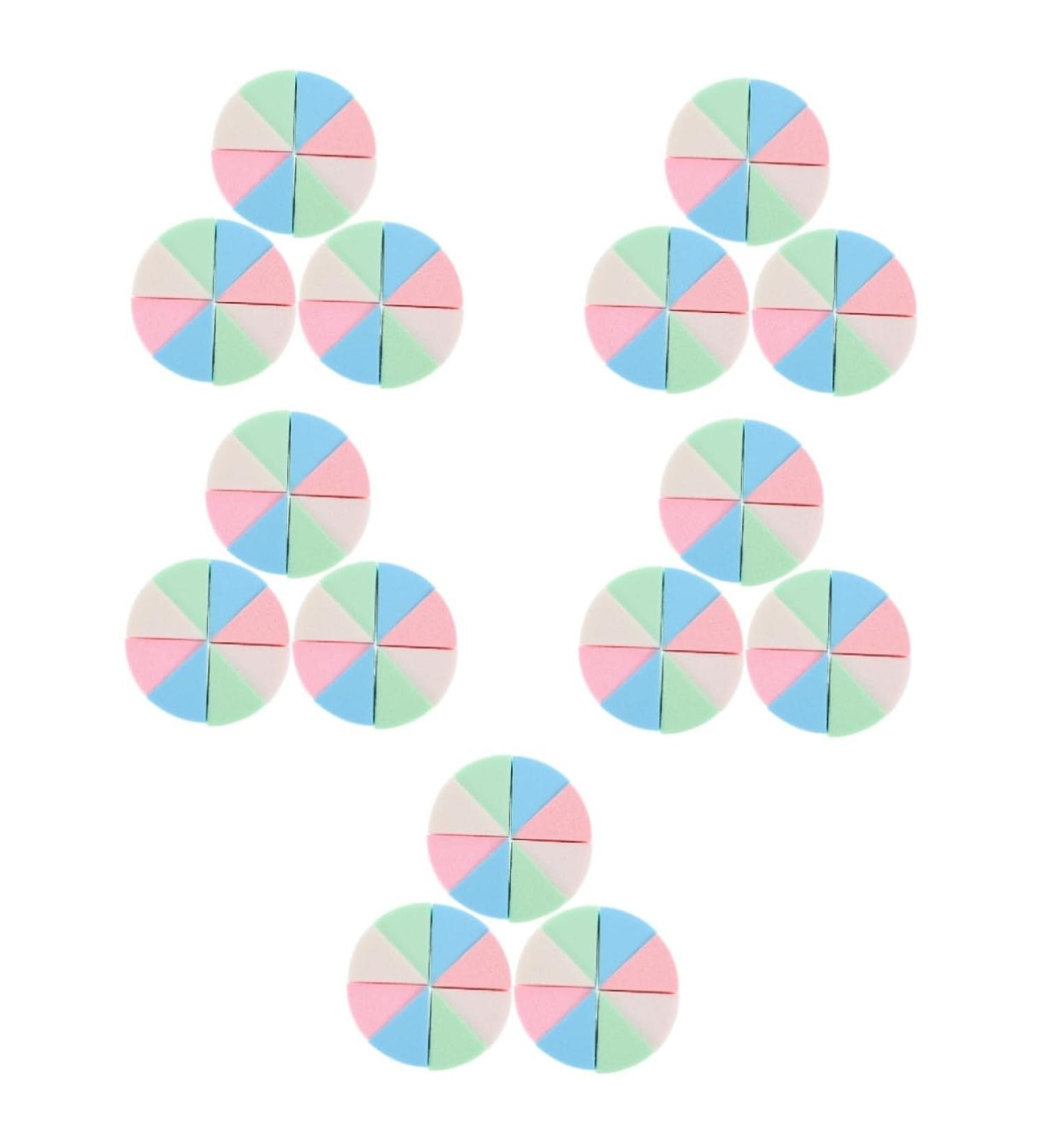 FRCOLOR 15 Sets Triangular Sponge Puff Wedge Makeup Sponge Mixer Makeup Headband Makeup Sponge Tools Powder Makeup Beauty Tools Girls Wedge Shape Hairpin Emulsion - Buy Online on GoSupps.com