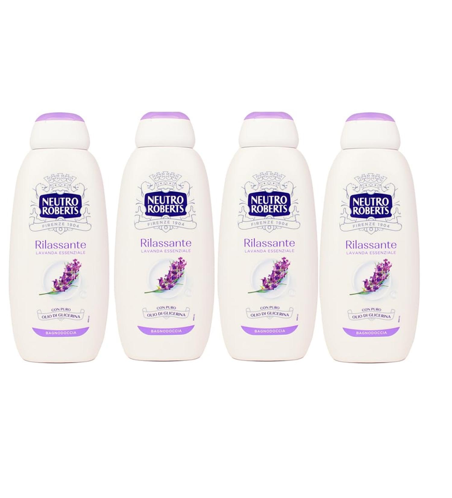  MENDOSA Neutro Roberts Essential Lavender Relaxing Bath Shower Set of 4 450 ml - Buy Online on GoSupps.com