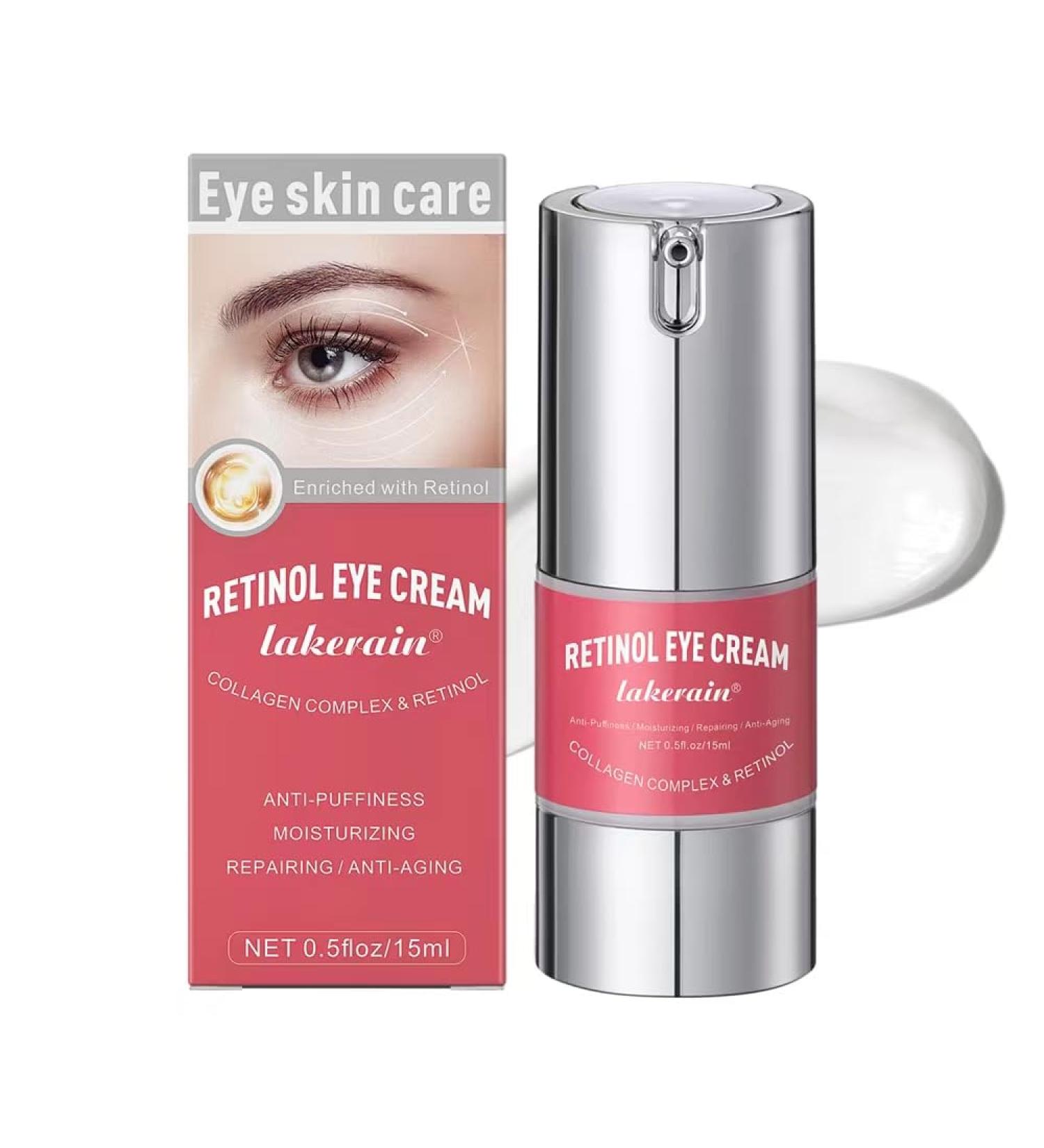 Retinol Eye Cream - Anti-Aging Under Eye Treatment Reduce Puffiness & Smooth Fine Lines - Buy Online on GoSupps.com