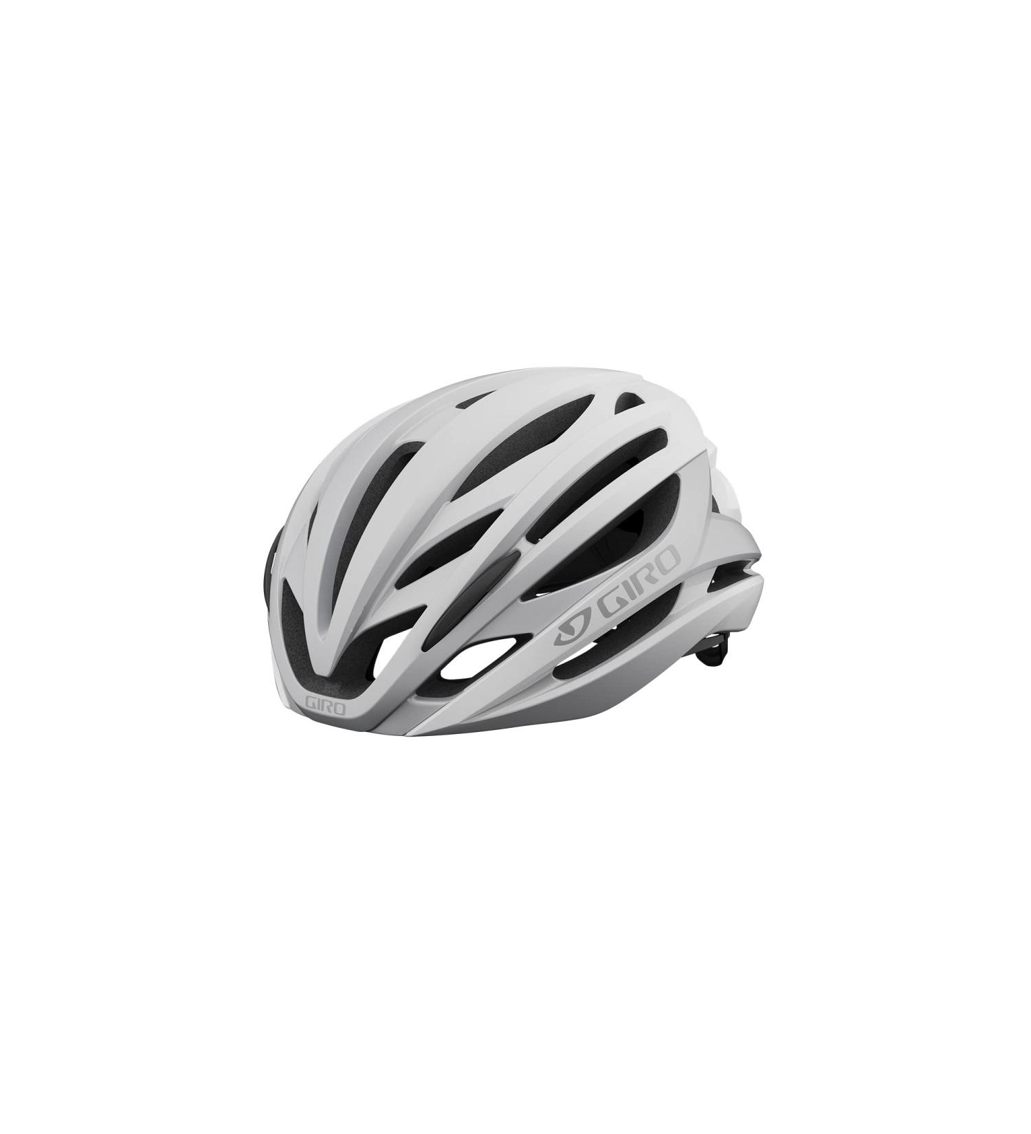 Giro Syntax MIPS Adult Road Cycling Helmet - Matte White/Silver - Size Medium (55-59 cm) - Buy Online on GoSupps.com
