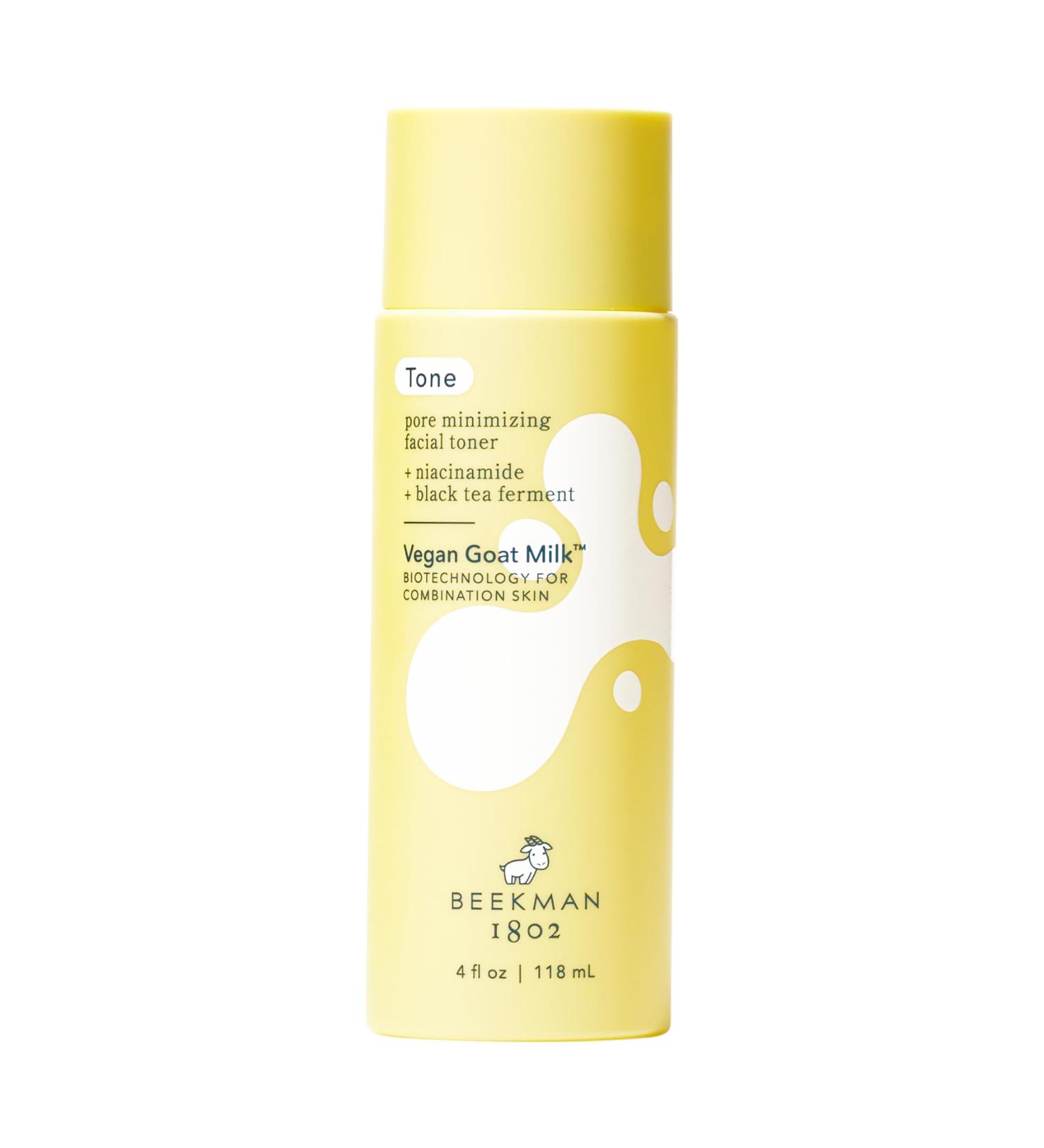 Beekman 1802 Pore Minimizing Facial Toner | Non-Comedogenic 2% Niacinamide & BioMilk | 4 oz - Balance & Improve Skin Texture - Ideal for Sensitive Skin - Buy Online on GoSupps.com