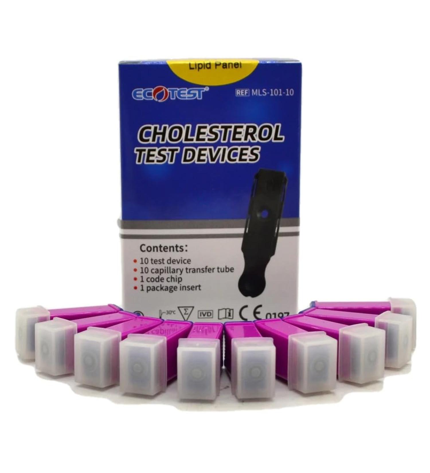10 Ecotest Cholesterol Strips by ValueMed - Buy Online on GoSupps.com