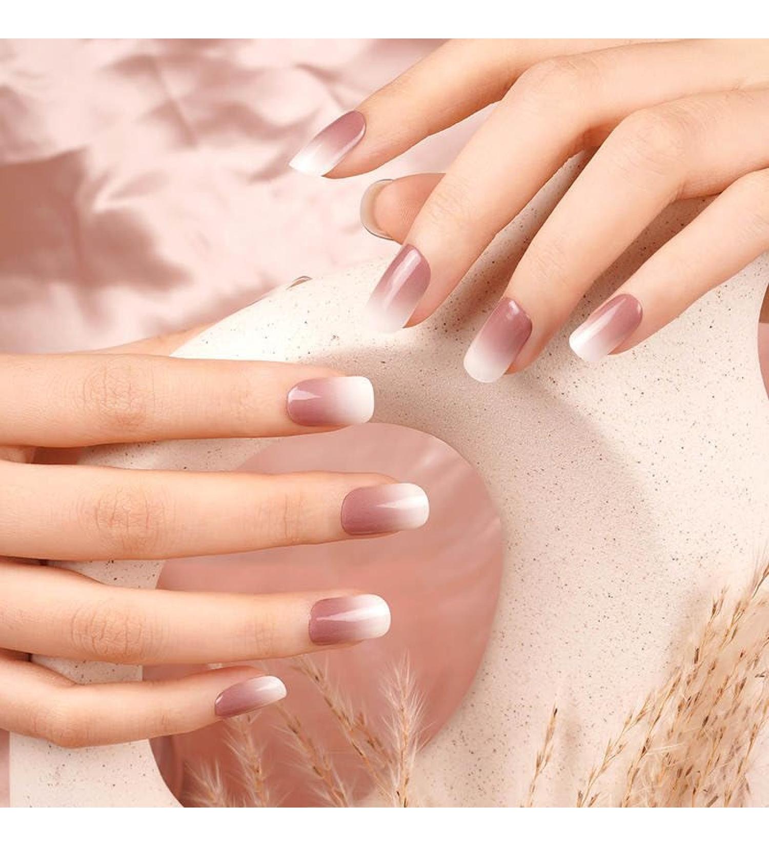 Zaubern gel4Home - Premium UV Nail Wraps & Foils | Semi-Cured Gel Nails (Babyboomer Dark) | Shop Internationally - Buy Online on GoSupps.com