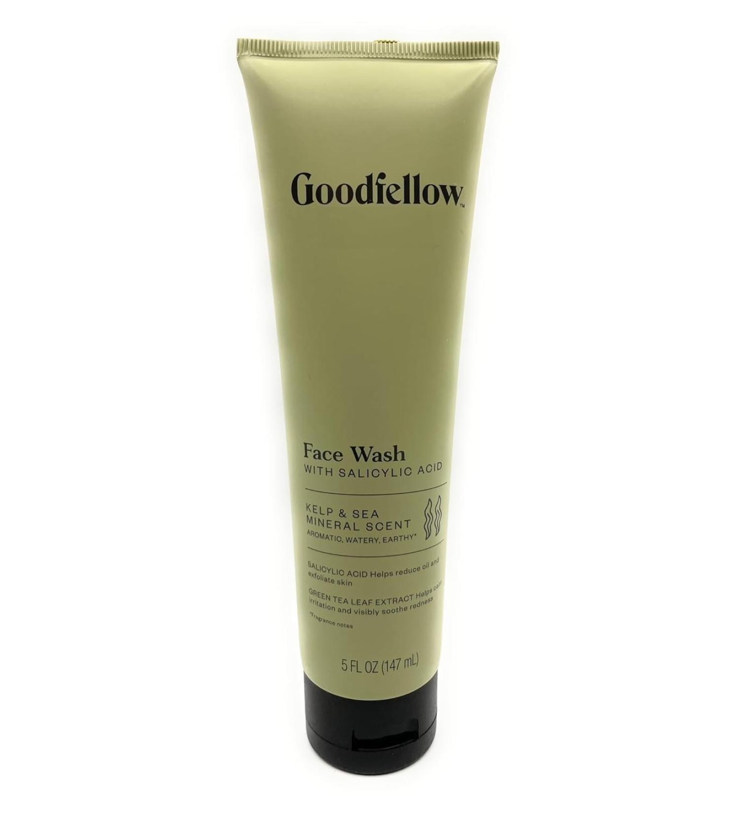 Men's Everyday Face Wash for Oily Skin with Salicylic Acid and Green Leaf Extract 5 fl.oz/147ml Pack of 1