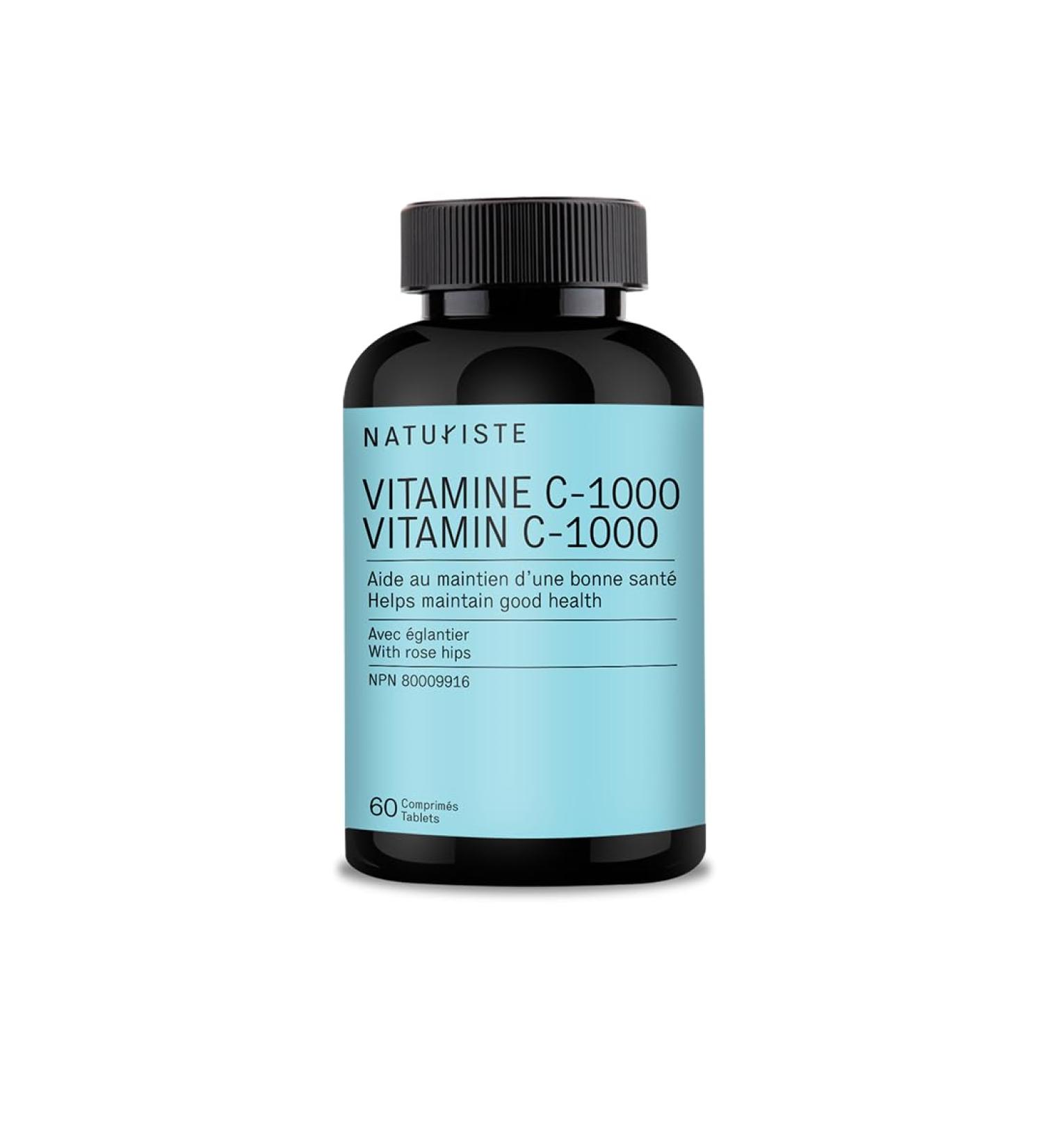 Vitamin C-1000 - Boost Immune System - Powerful antioxidant - Contributes to collagen production - With Rose hips - Vitamin C supplement - 1000mg - Daily intake -60 Tablets - Buy Online on GoSupps.com